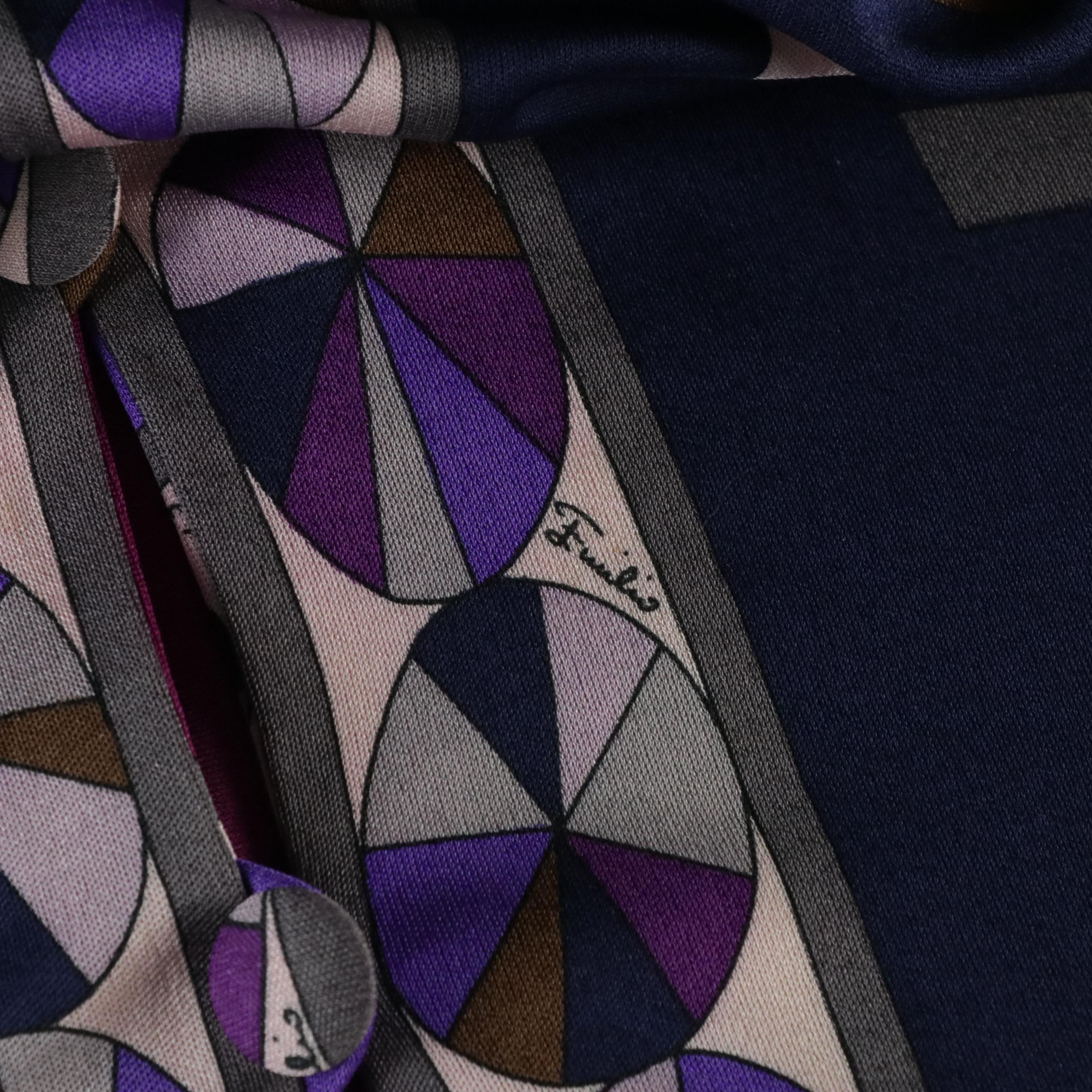 Emilio Pucci Print Stretch Jersey Two-Piece Skirt Set