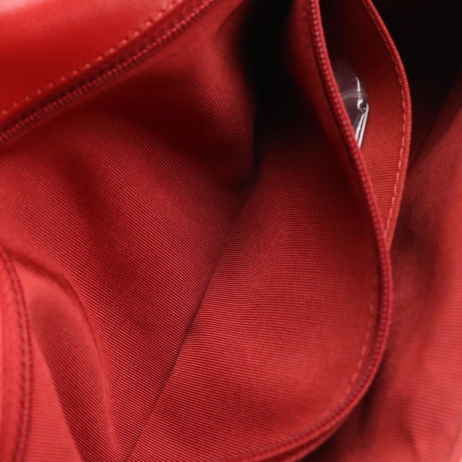 Chanel Front Flap Chain Strap Bag in Red Quilted Calfskin Leather