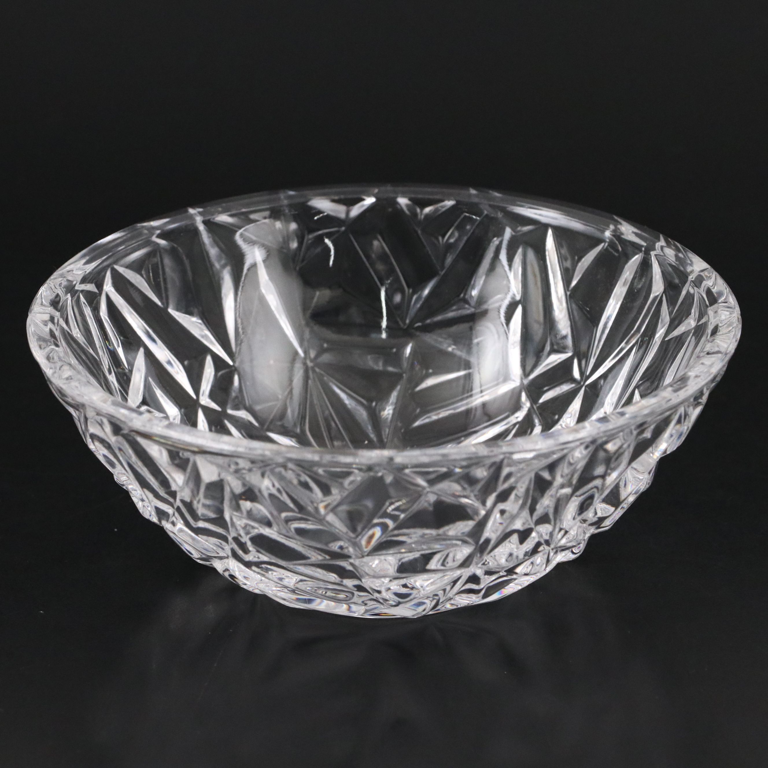 Tiffany & Co. "Rock Cut" Crystal Bowl