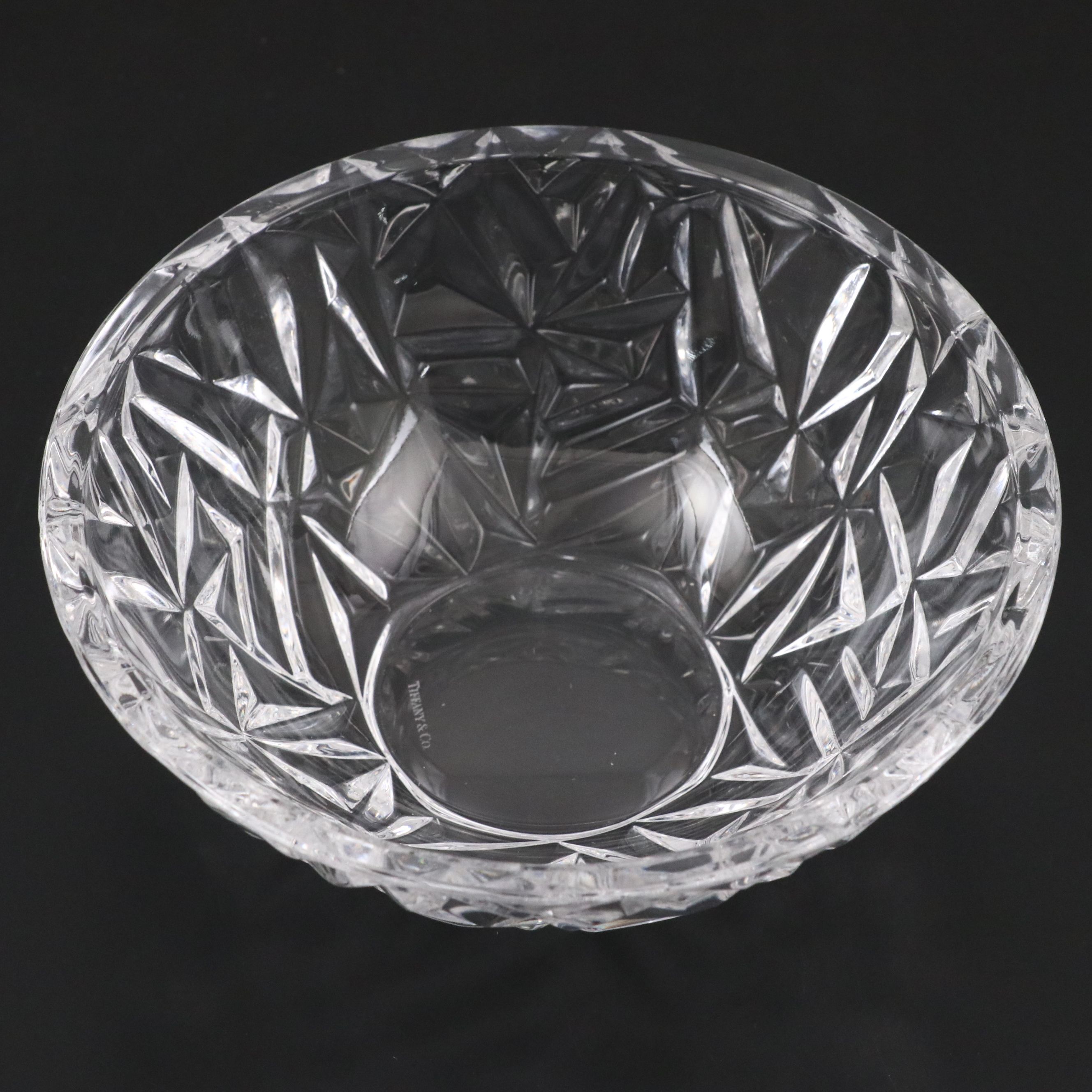 Tiffany & Co. "Rock Cut" Crystal Bowl
