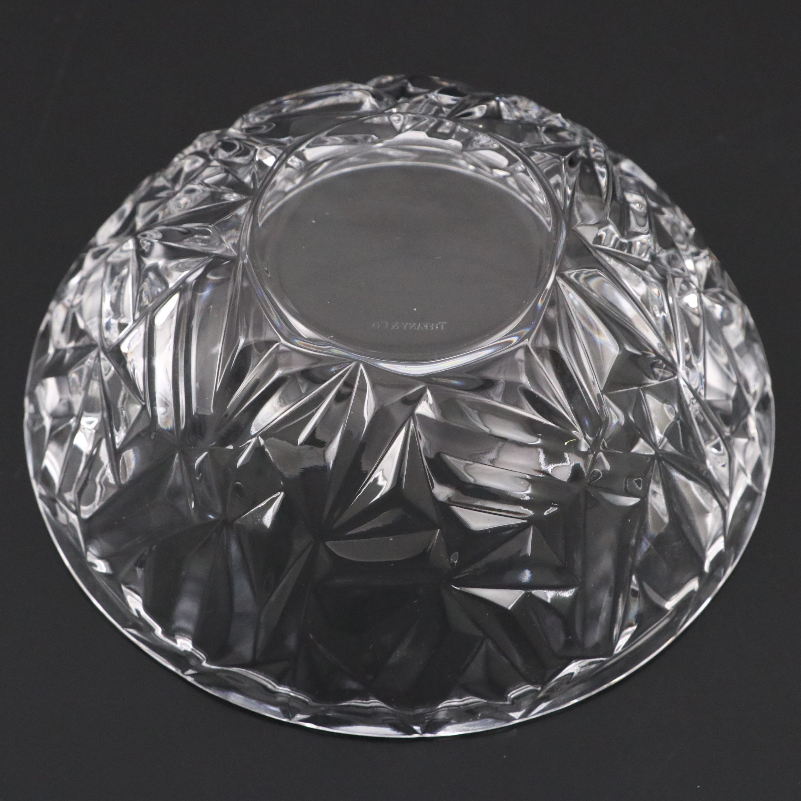 Tiffany & Co. "Rock Cut" Crystal Bowl