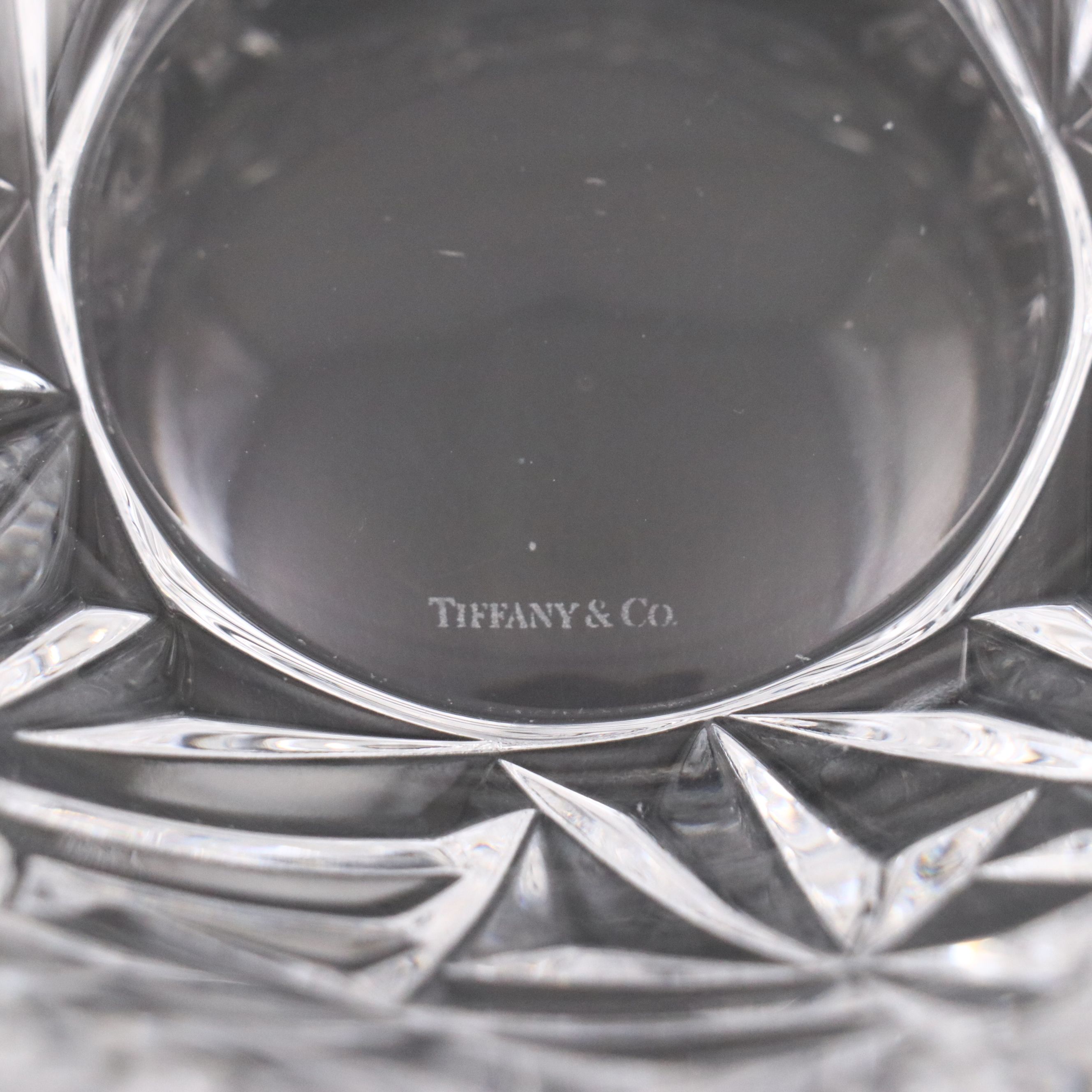 Tiffany & Co. "Rock Cut" Crystal Bowl
