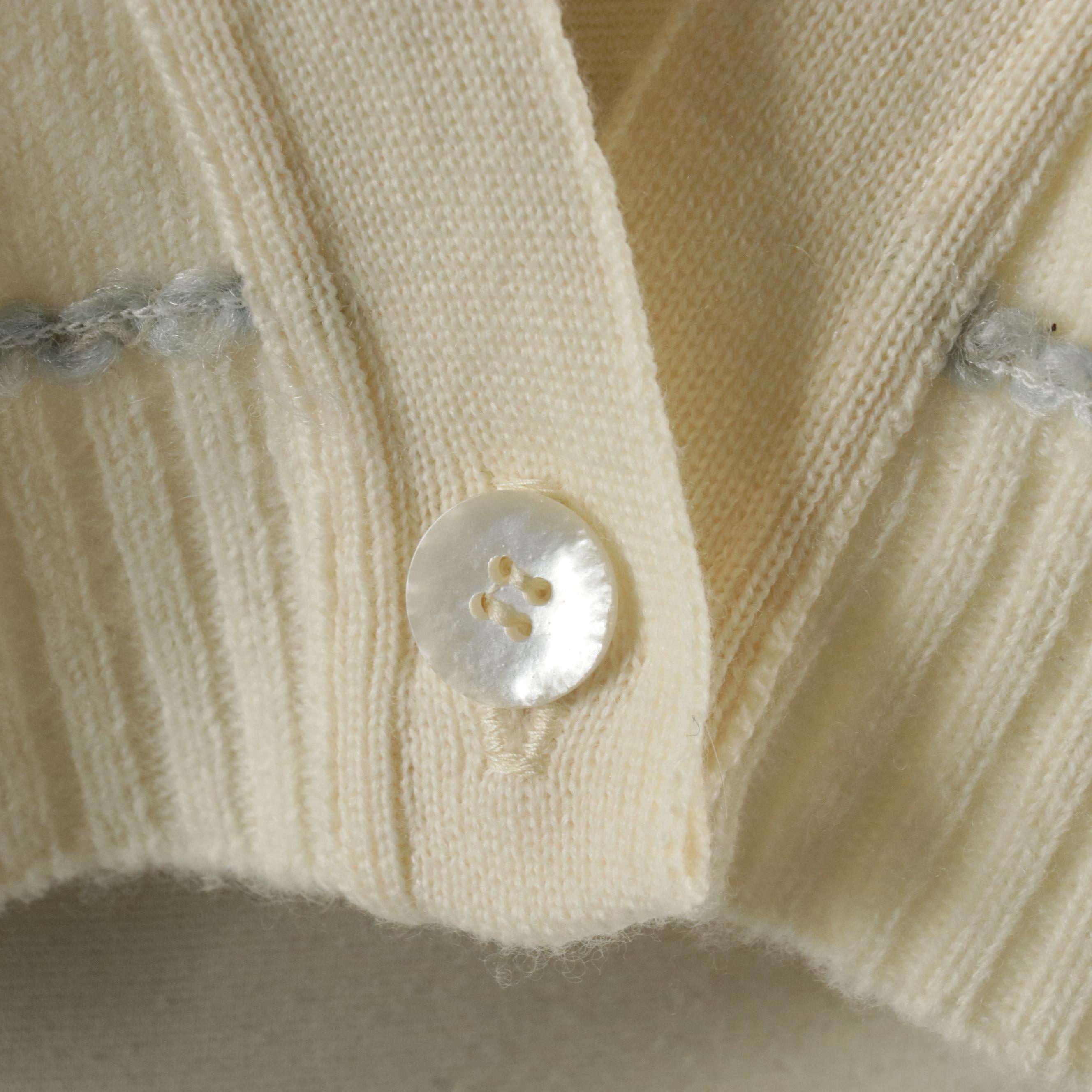 Miss Pendleton Embellished Sweater and Maud Hundley "Needle Painted" Bag