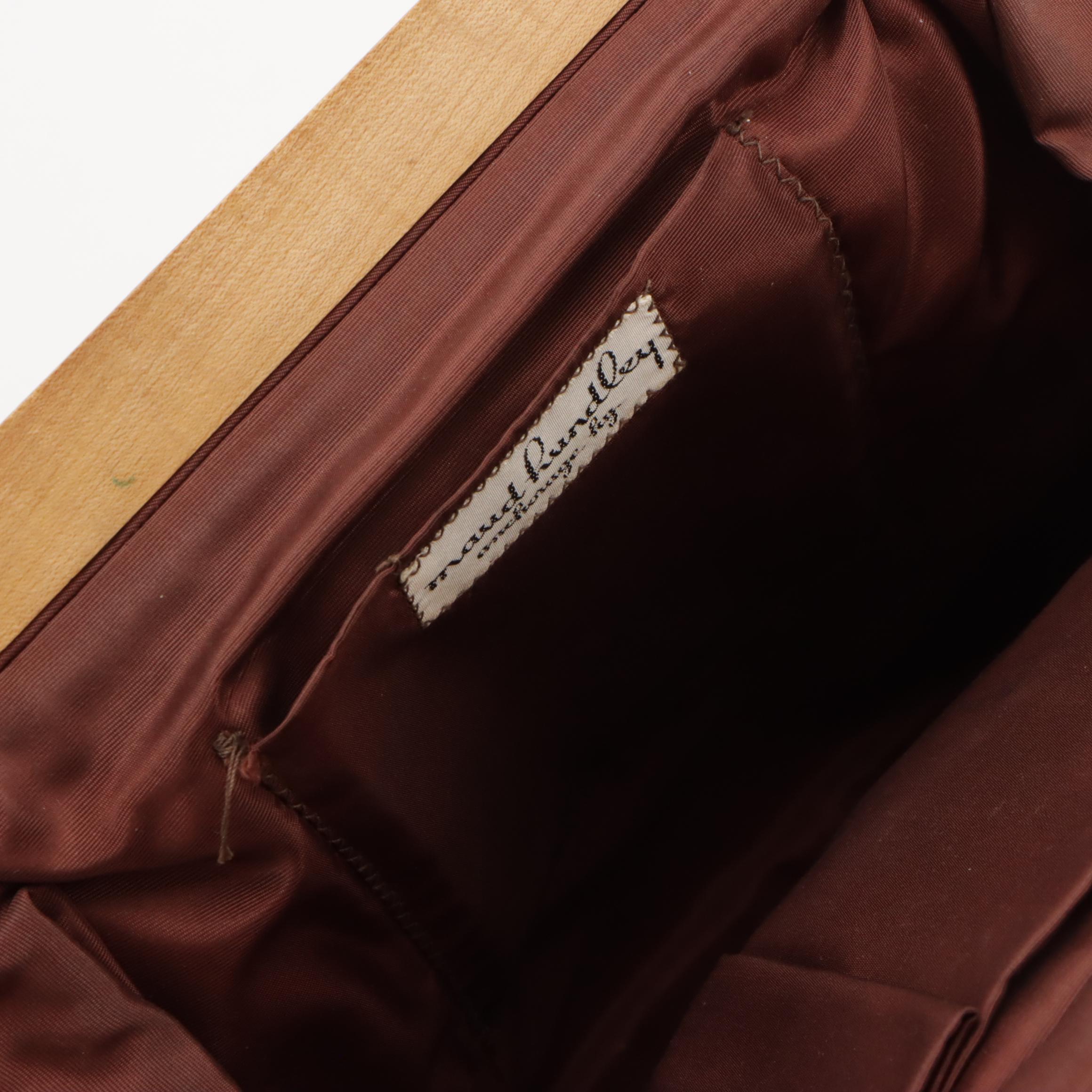 Miss Pendleton Embellished Sweater and Maud Hundley "Needle Painted" Bag