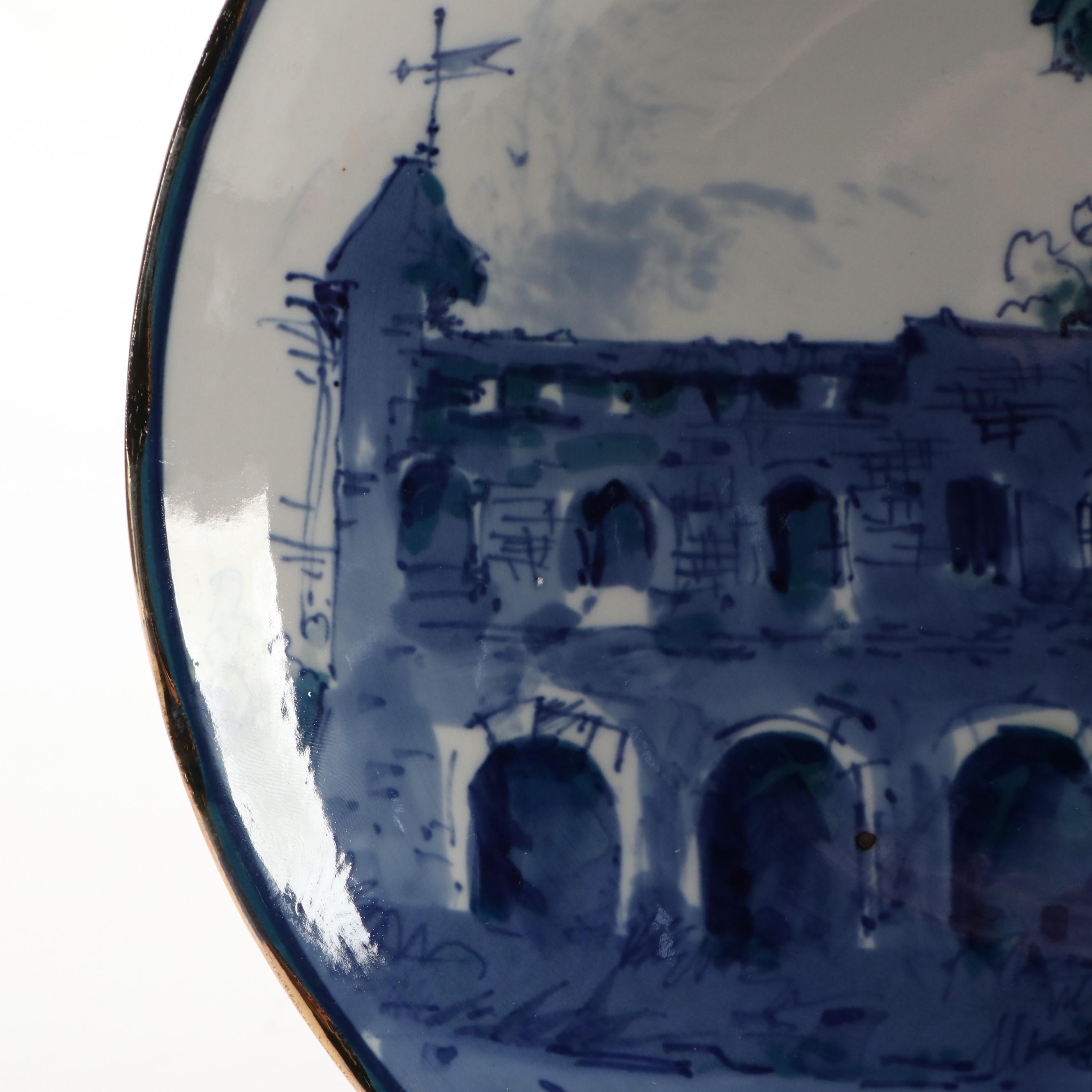 Hand-Painted Narva Castle Estonia Collector Plate, 1995