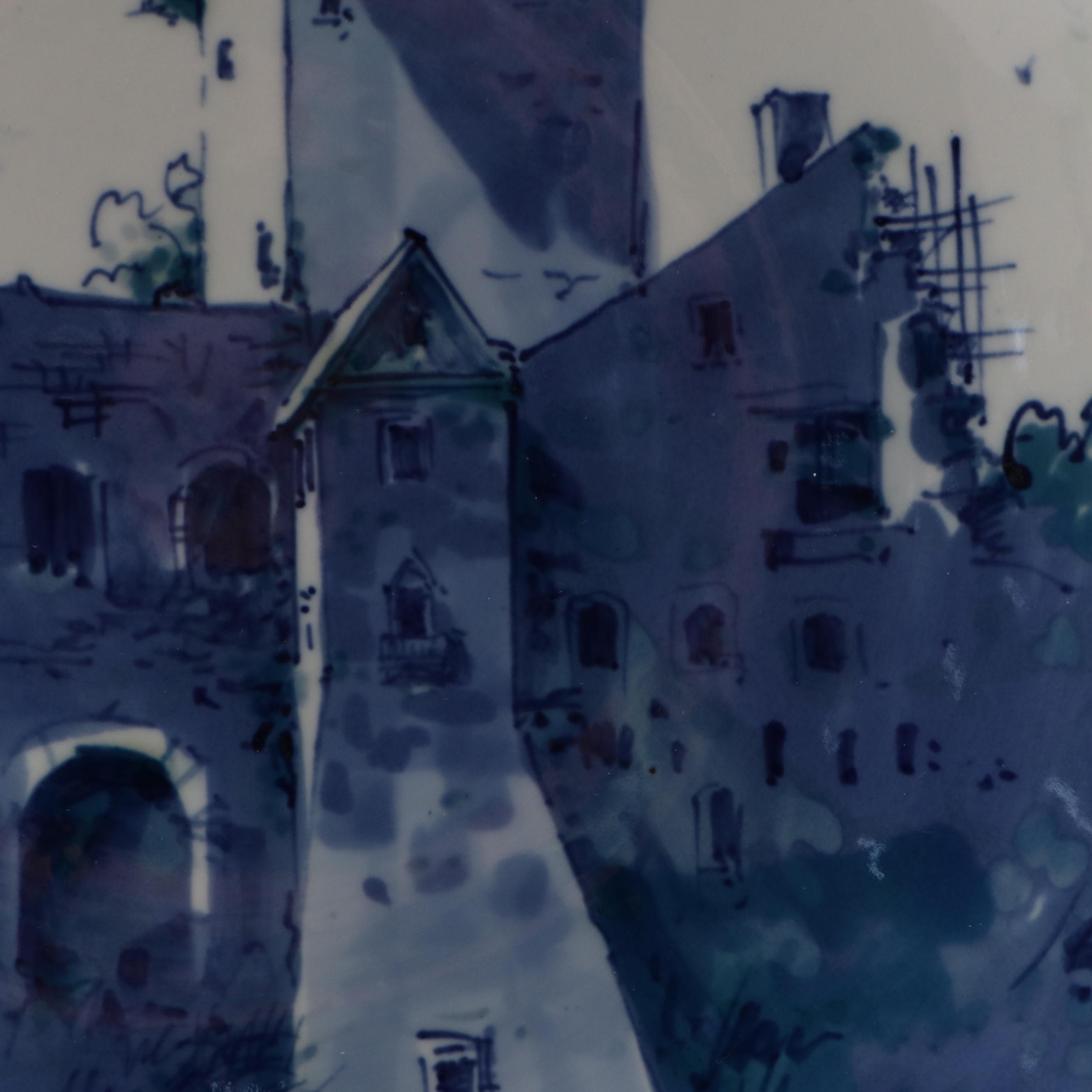 Hand-Painted Narva Castle Estonia Collector Plate, 1995