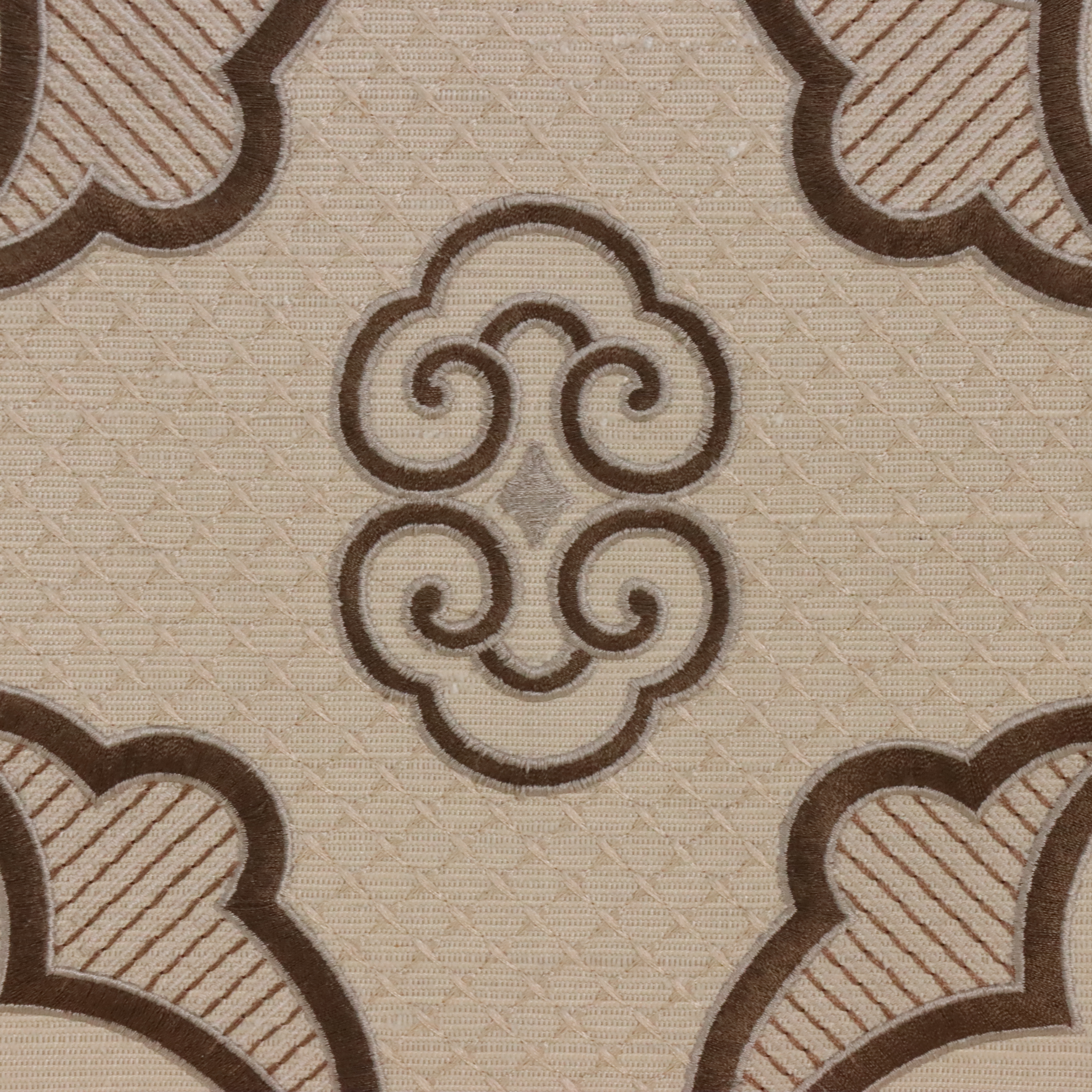 Pair of Louis XVI Style Embroidered Silk Upholstered Fauteuil Armchairs