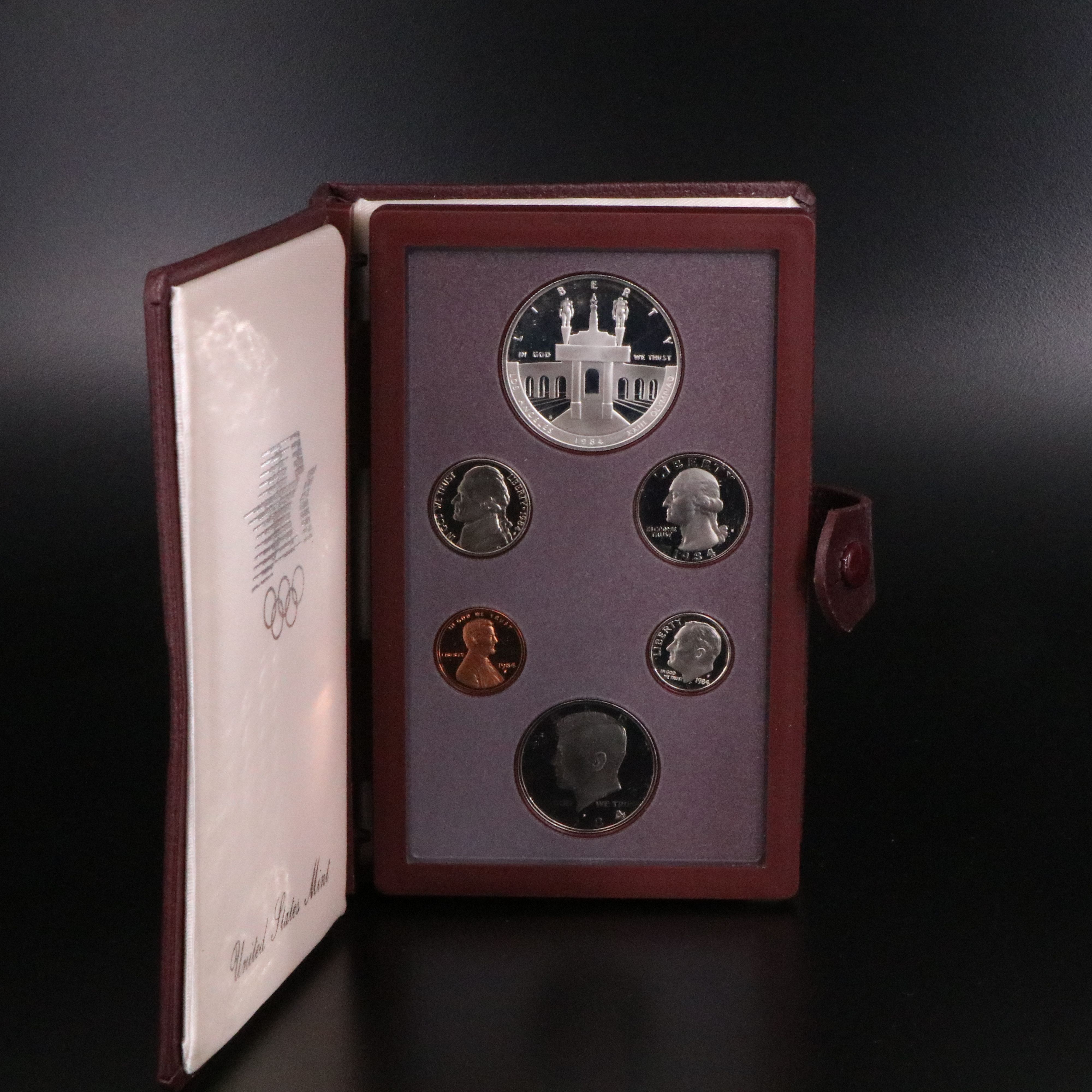 Three U.S. Prestige Proof Sets 1984, 1986, and 1987