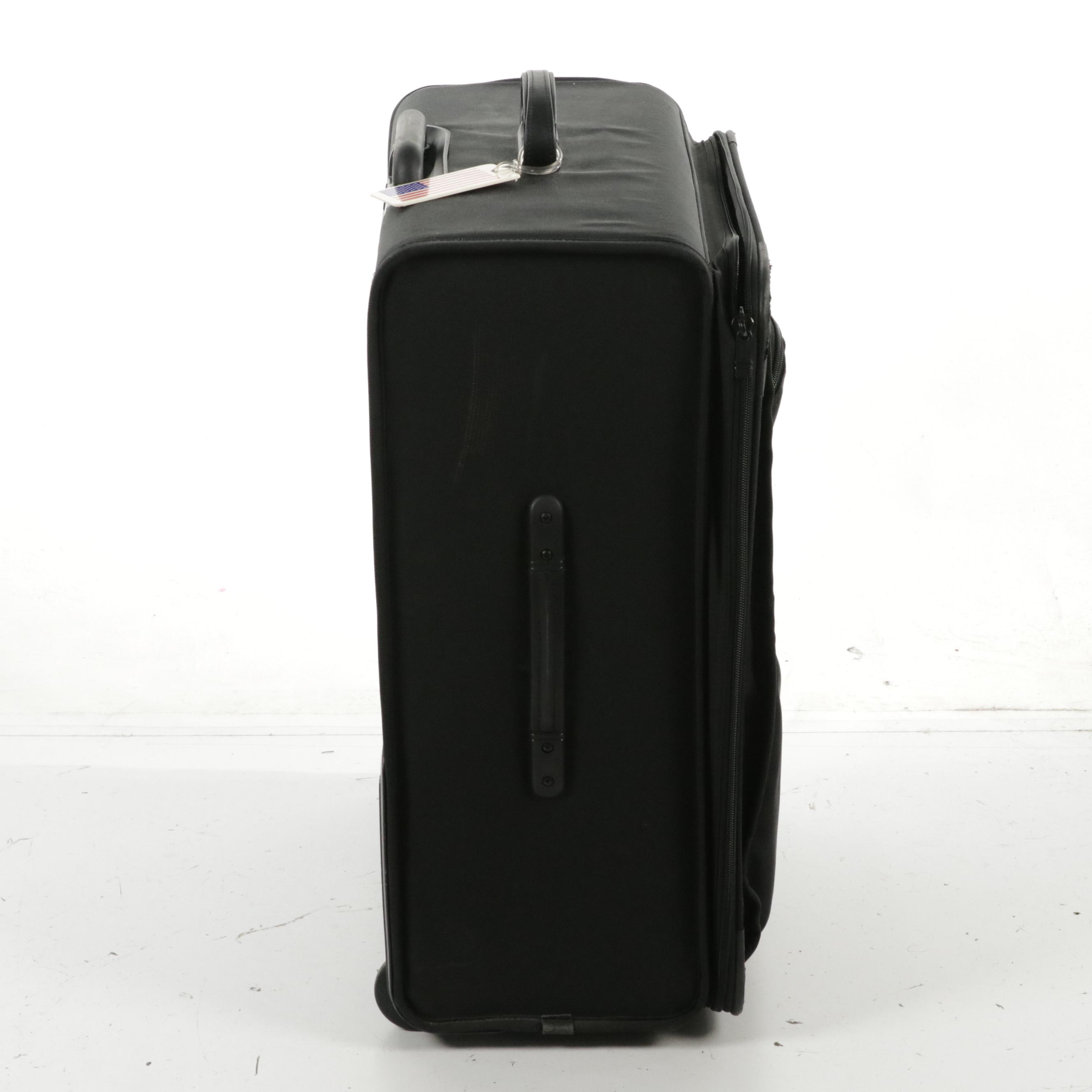 Tumi Two-Wheel Large Double Sided Garment Bag and Large Suitcase in Black