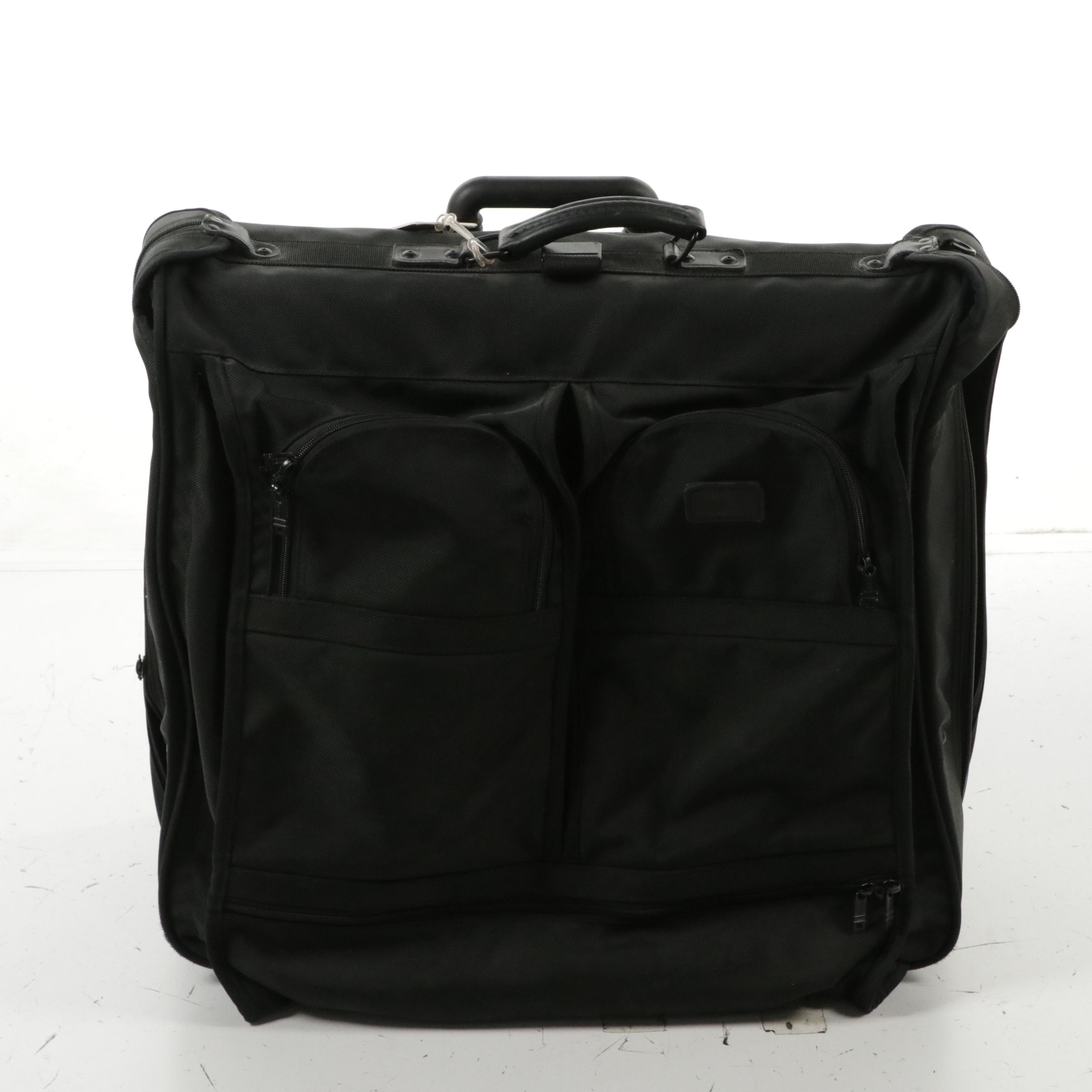Tumi Two-Wheel Large Double Sided Garment Bag and Large Suitcase in Black