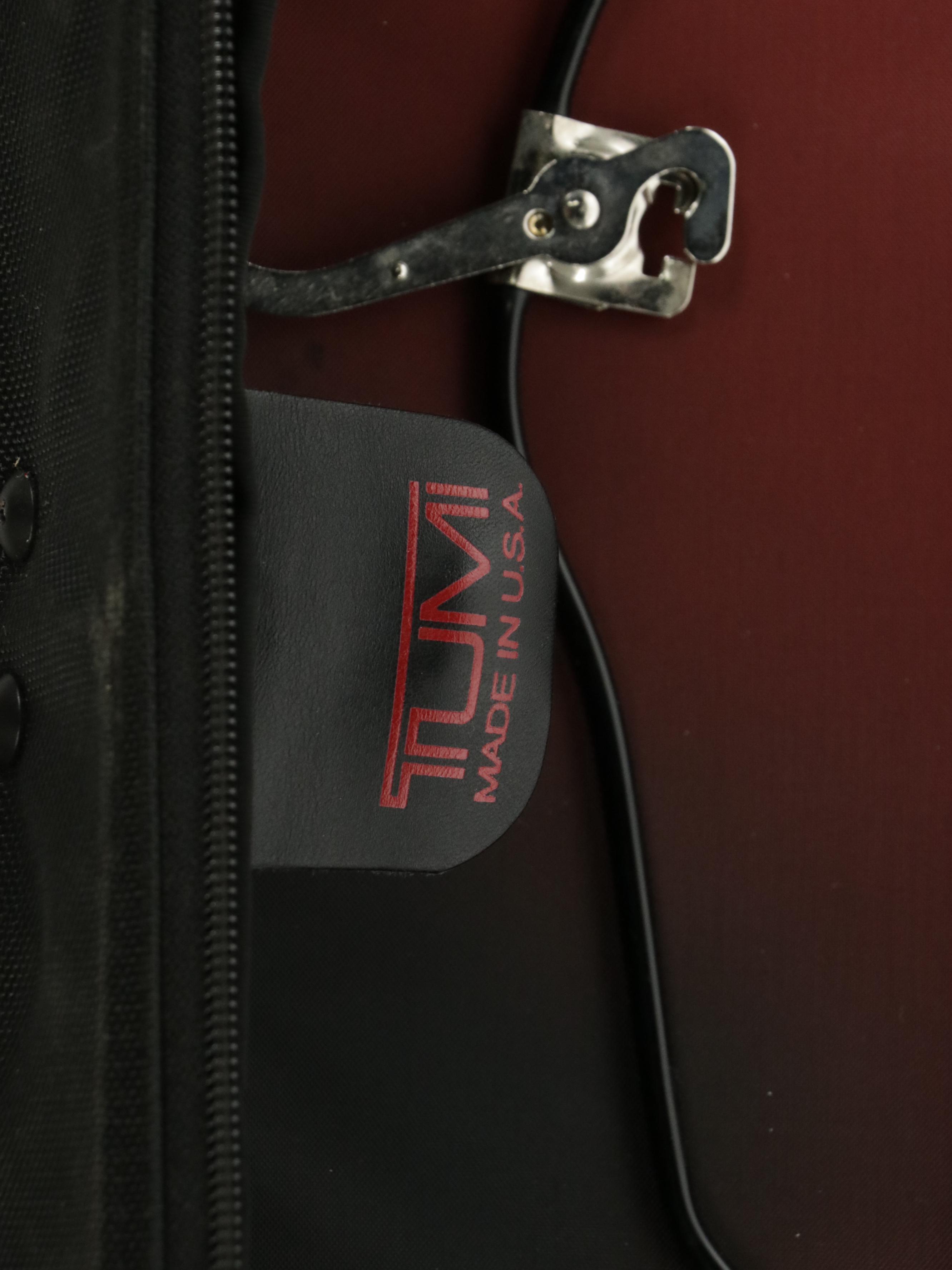 Tumi Two-Wheel Large Double Sided Garment Bag and Large Suitcase in Black