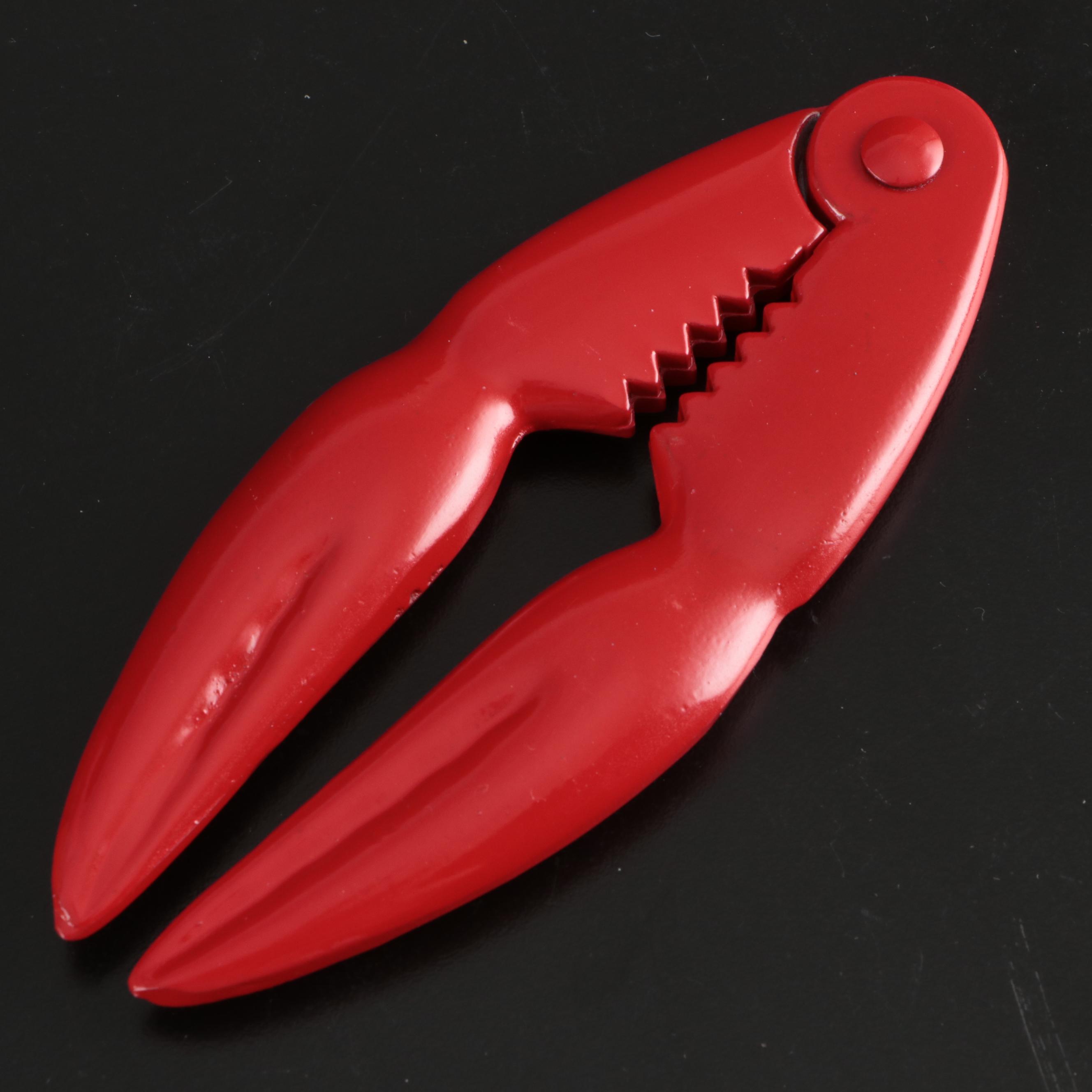 Metalart Metal Serving Platters with Pincer Shaped Lobster Crackers