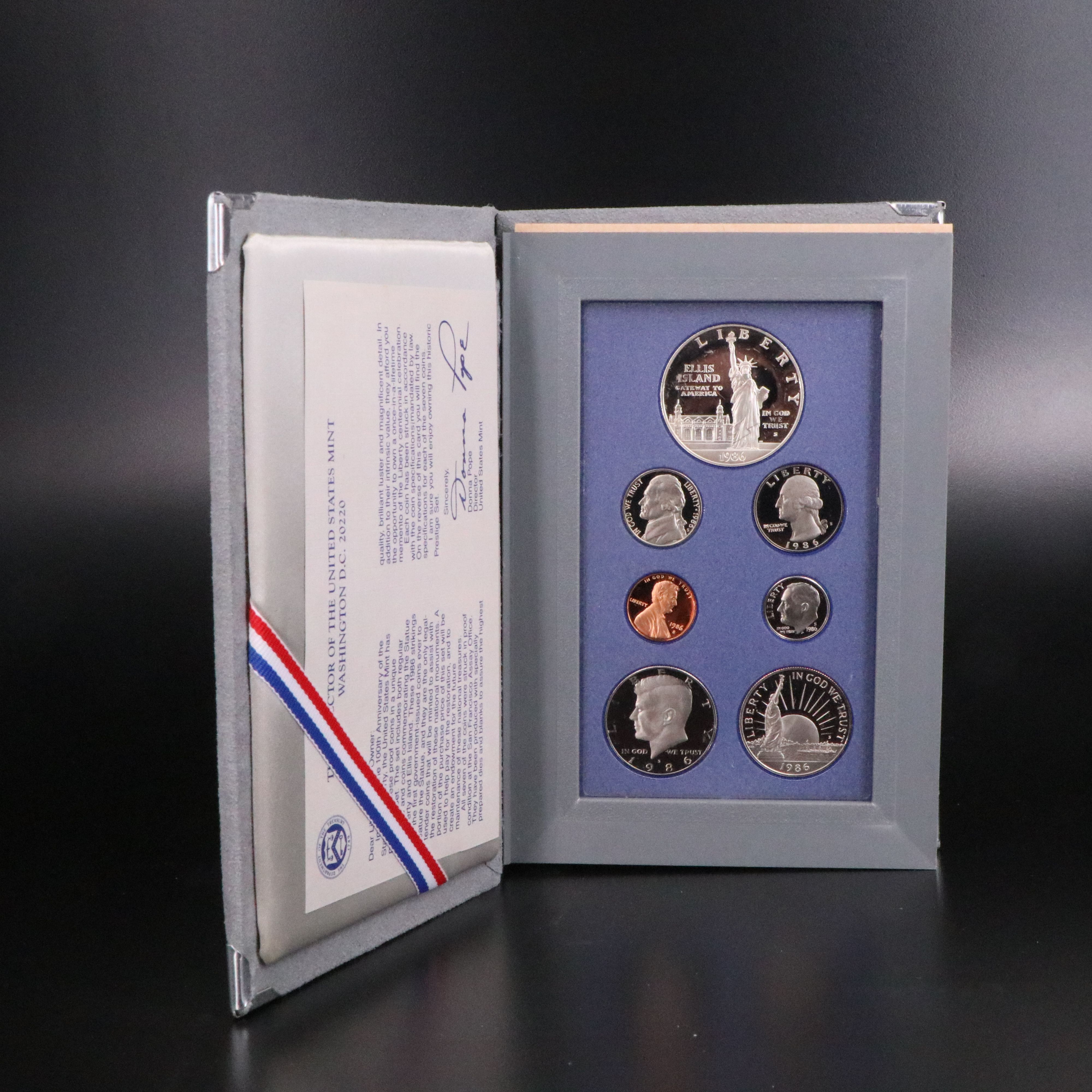 Three U.S. Prestige Proof Sets 1986, 1990, and 1993