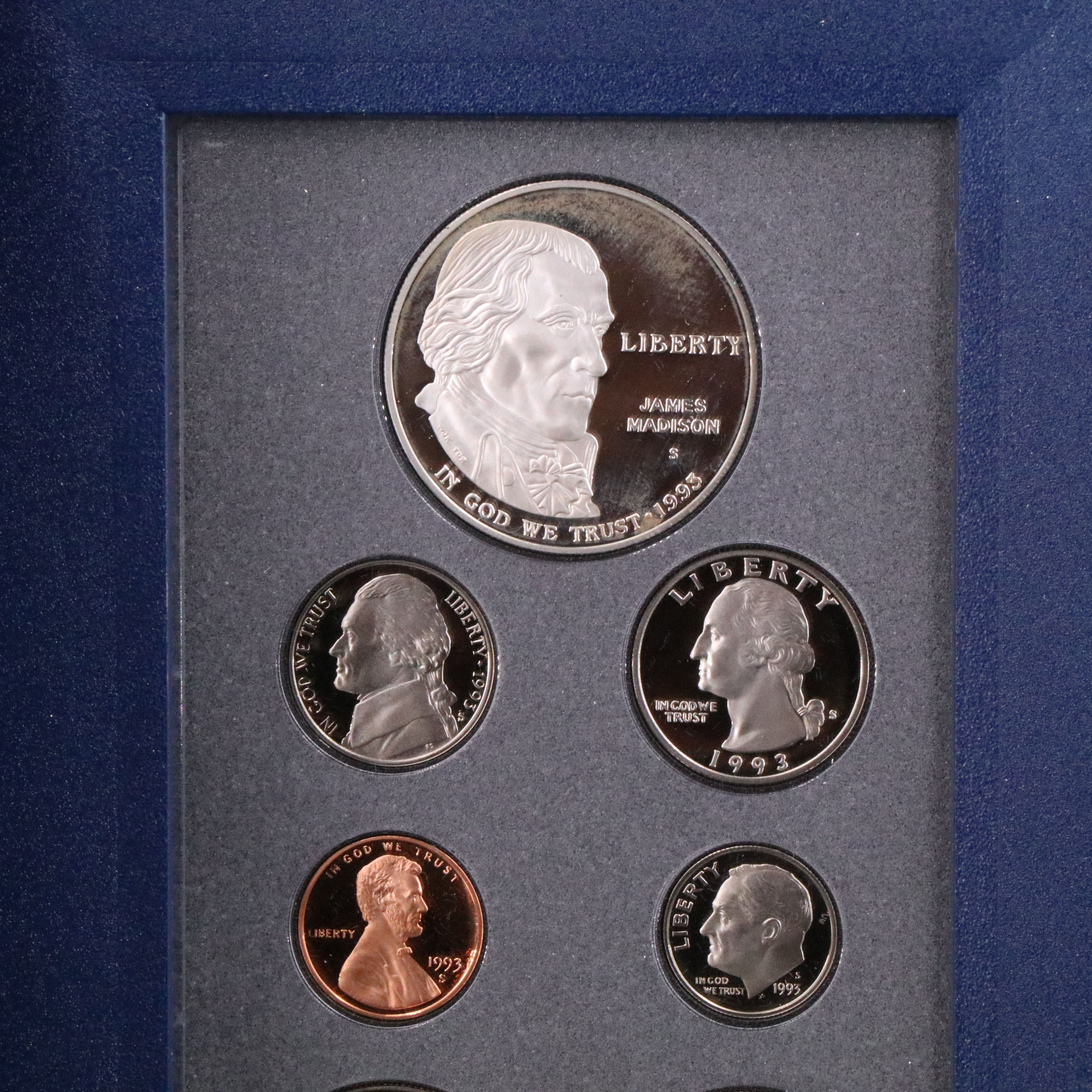 Three U.S. Prestige Proof Sets 1986, 1990, and 1993