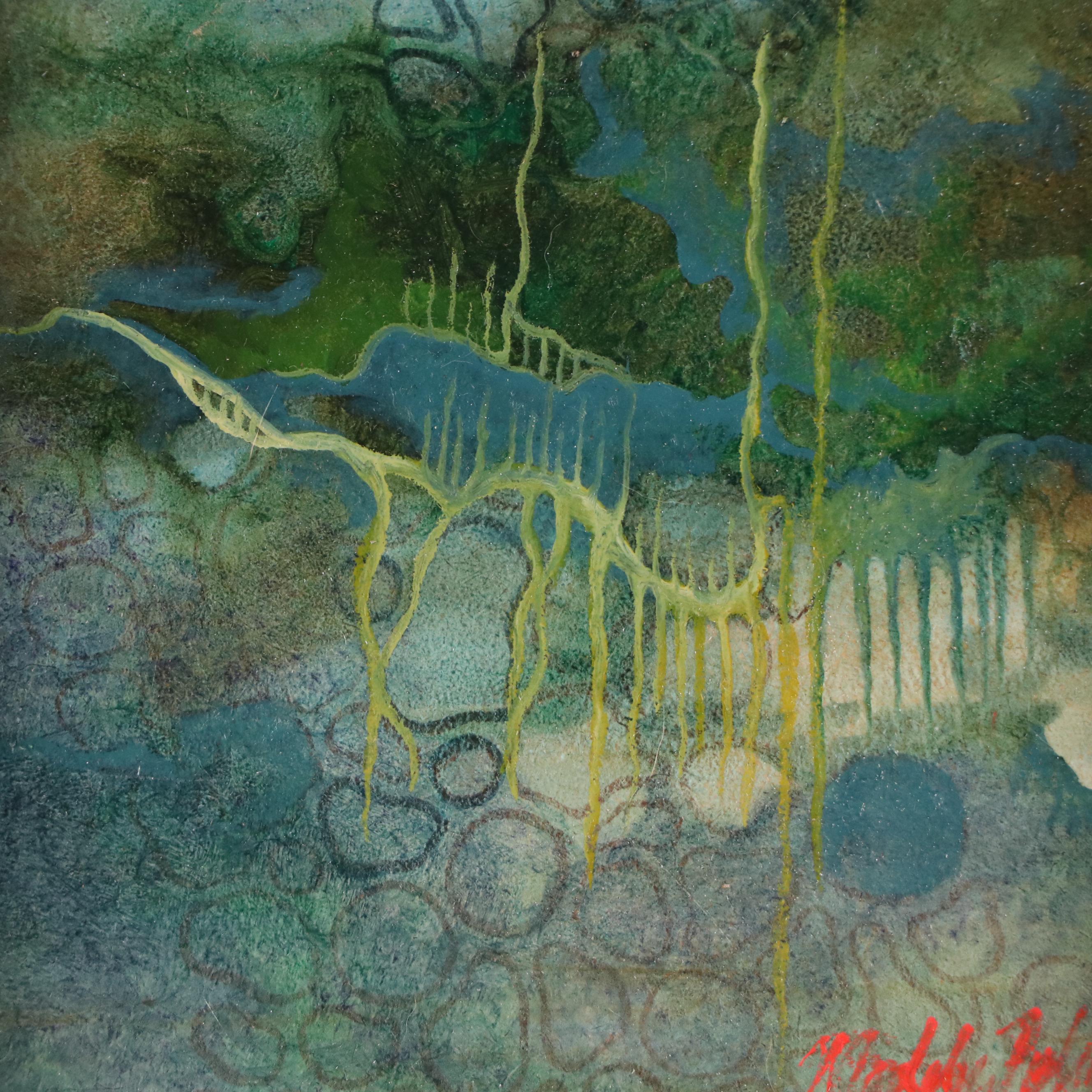 Abstract Mixed Media Painting