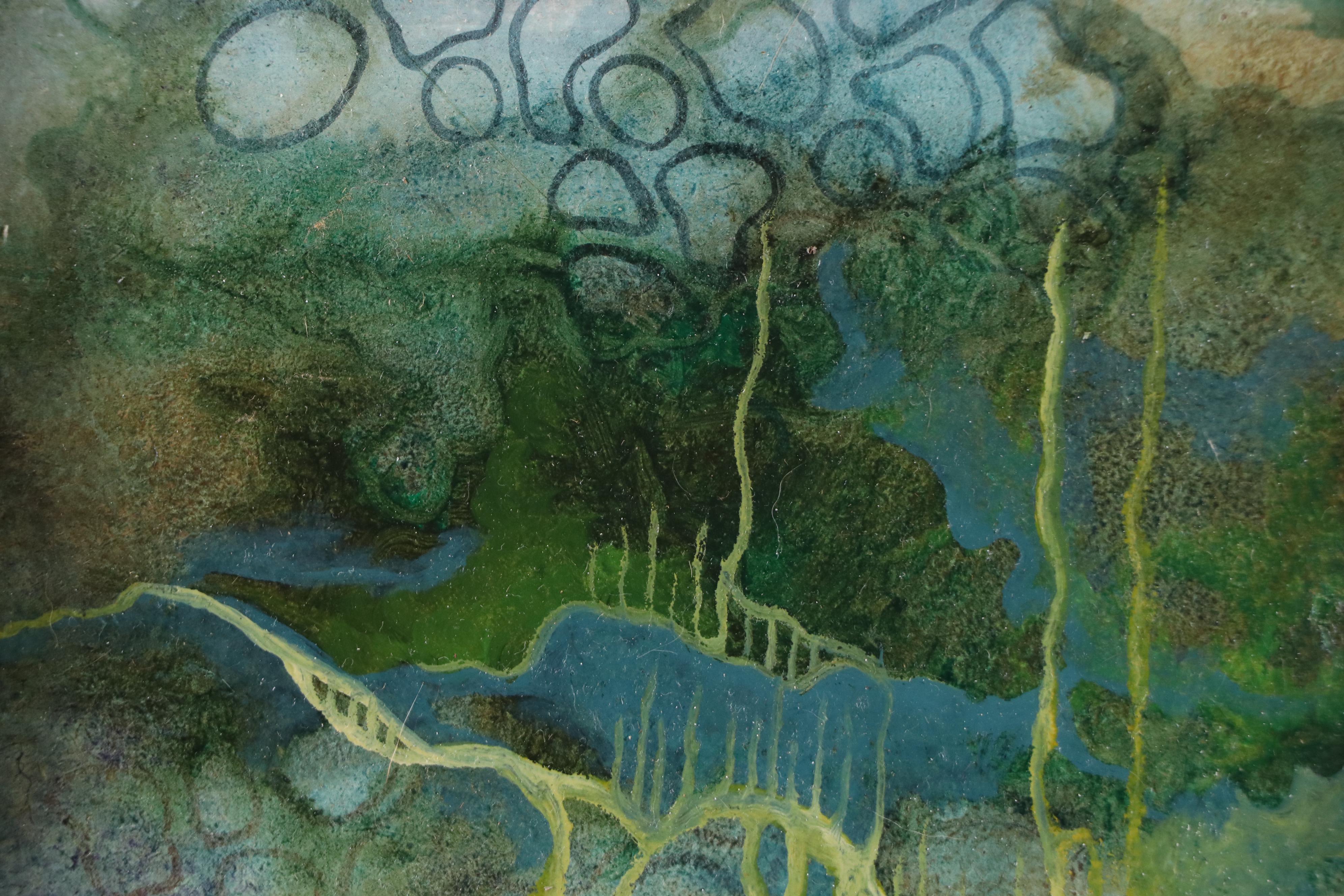 Abstract Mixed Media Painting