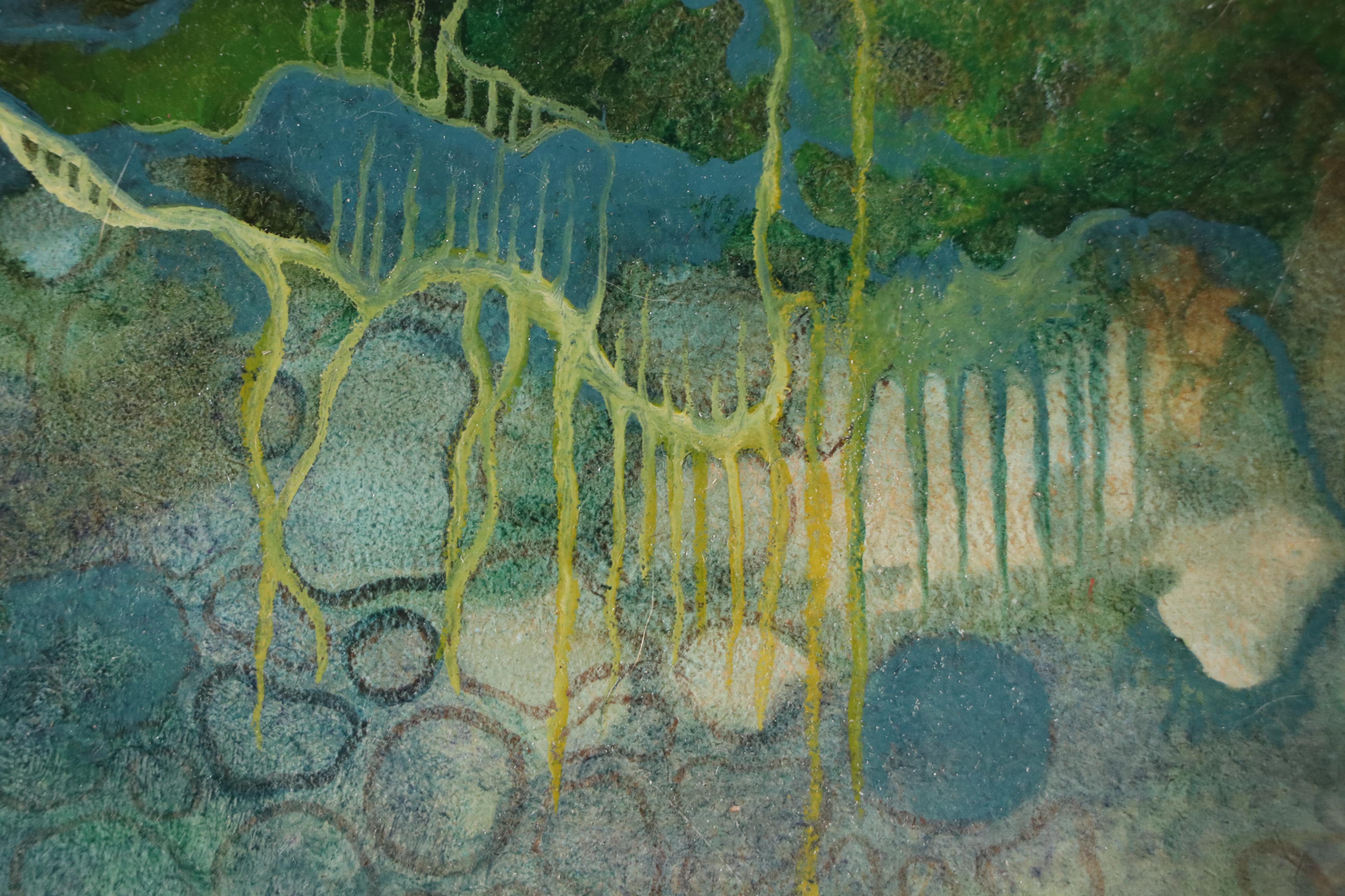 Abstract Mixed Media Painting