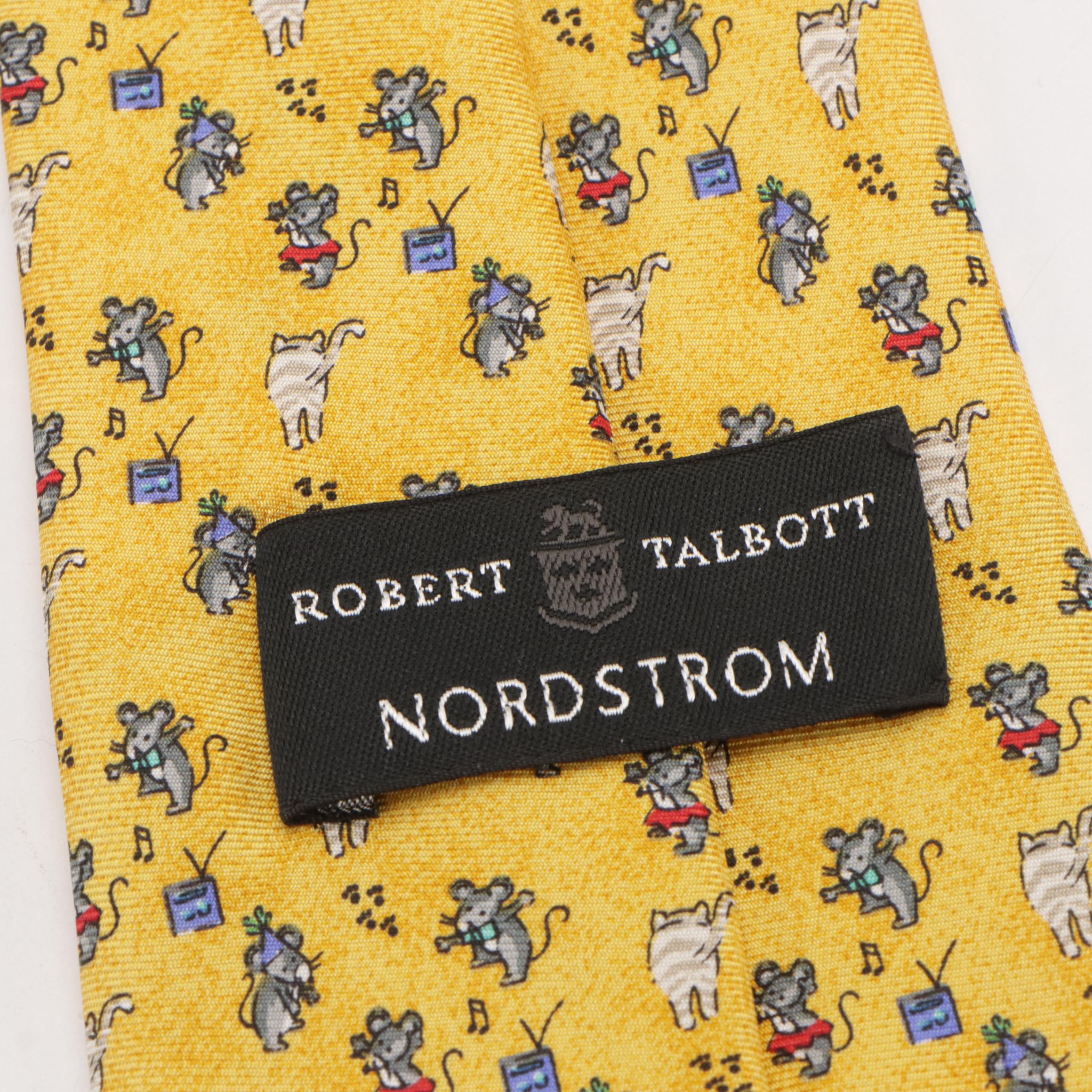 Men's Fun Abstract Printed Silk Neckties by Polo Ralph Lauren, H Stockton & More