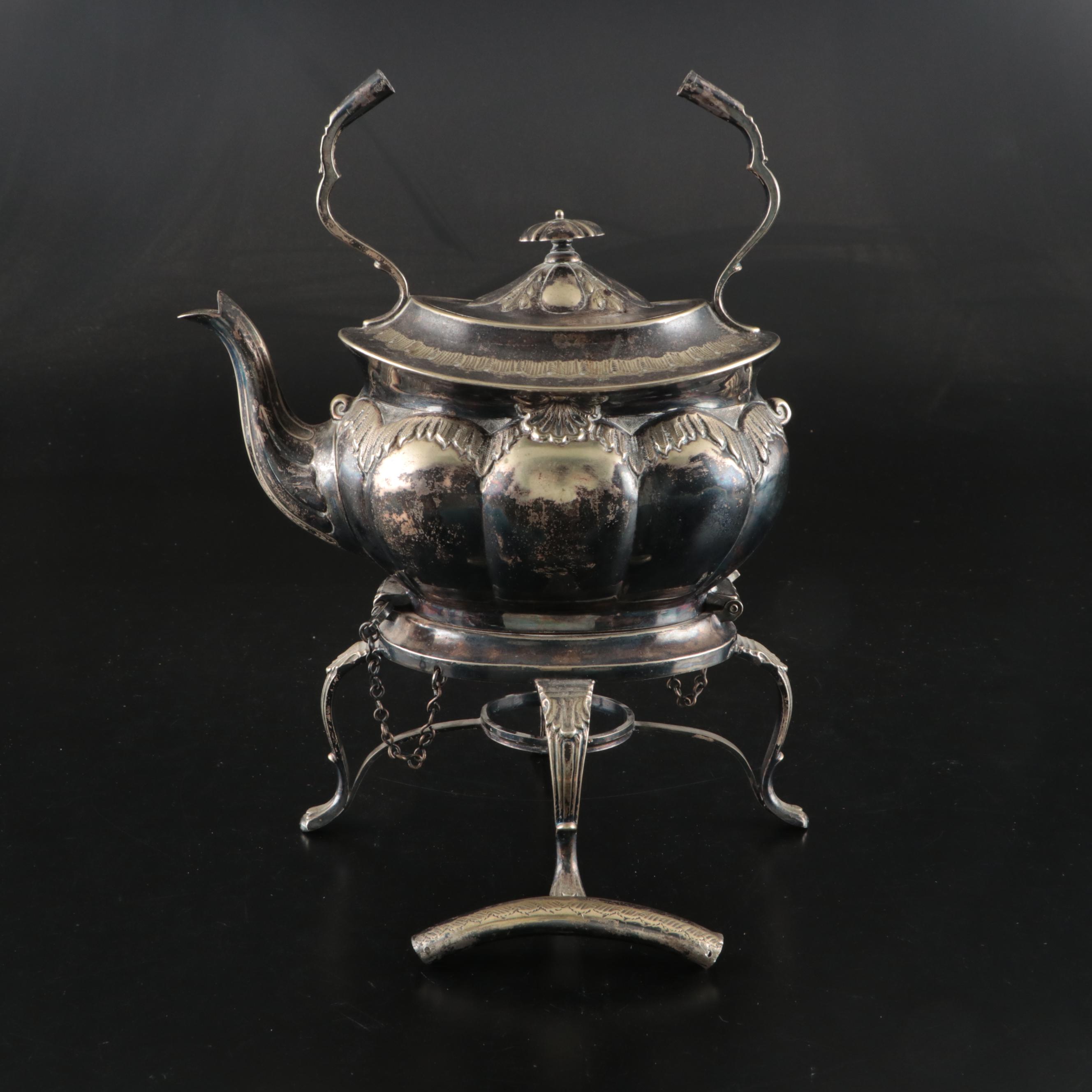 The Alex Clark Manufacturing Company Welbeck Plate Kettle on Stand, 1898-1912