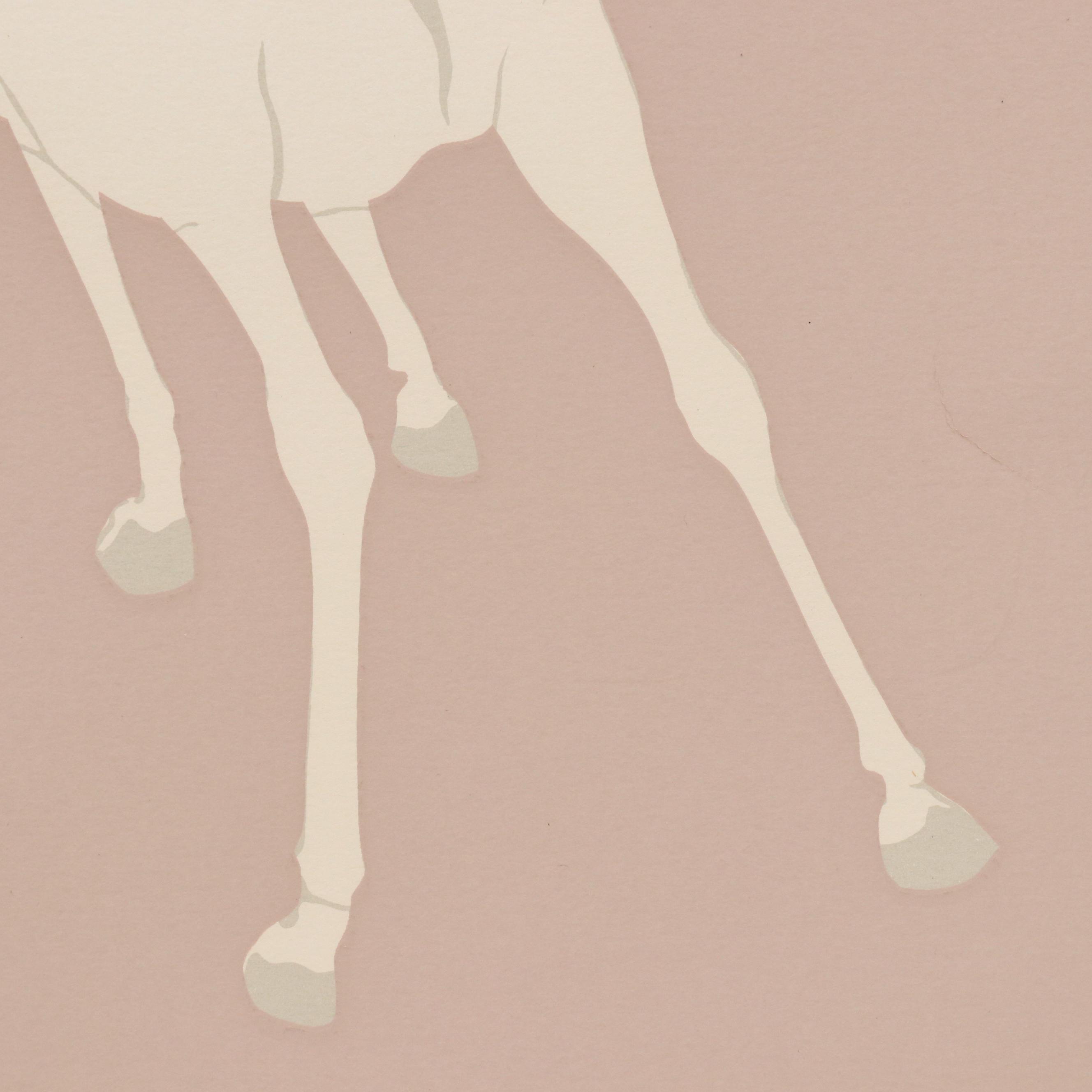 Serigraph of Running Horses "Wilds," 1985