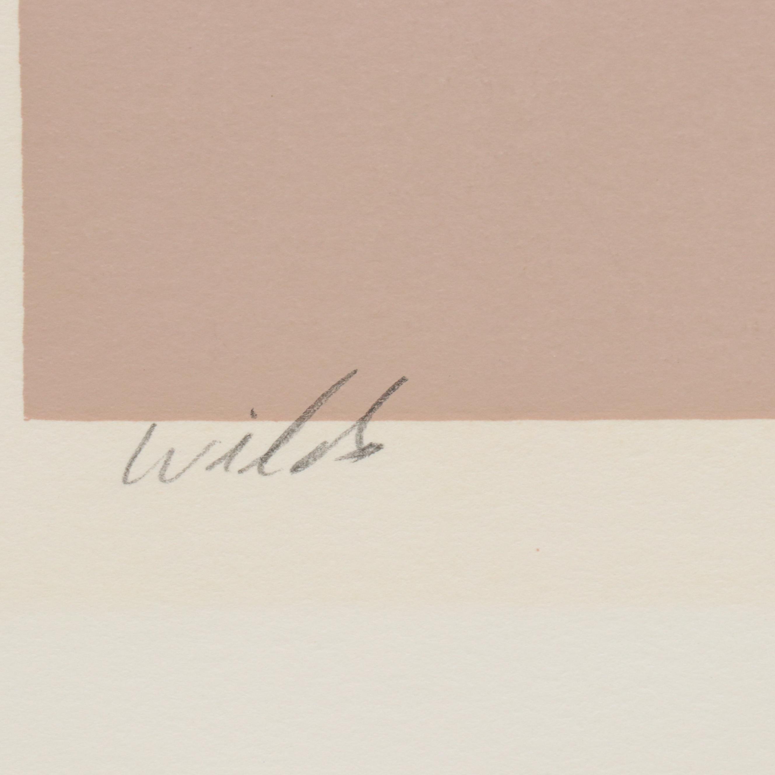 Serigraph of Running Horses "Wilds," 1985