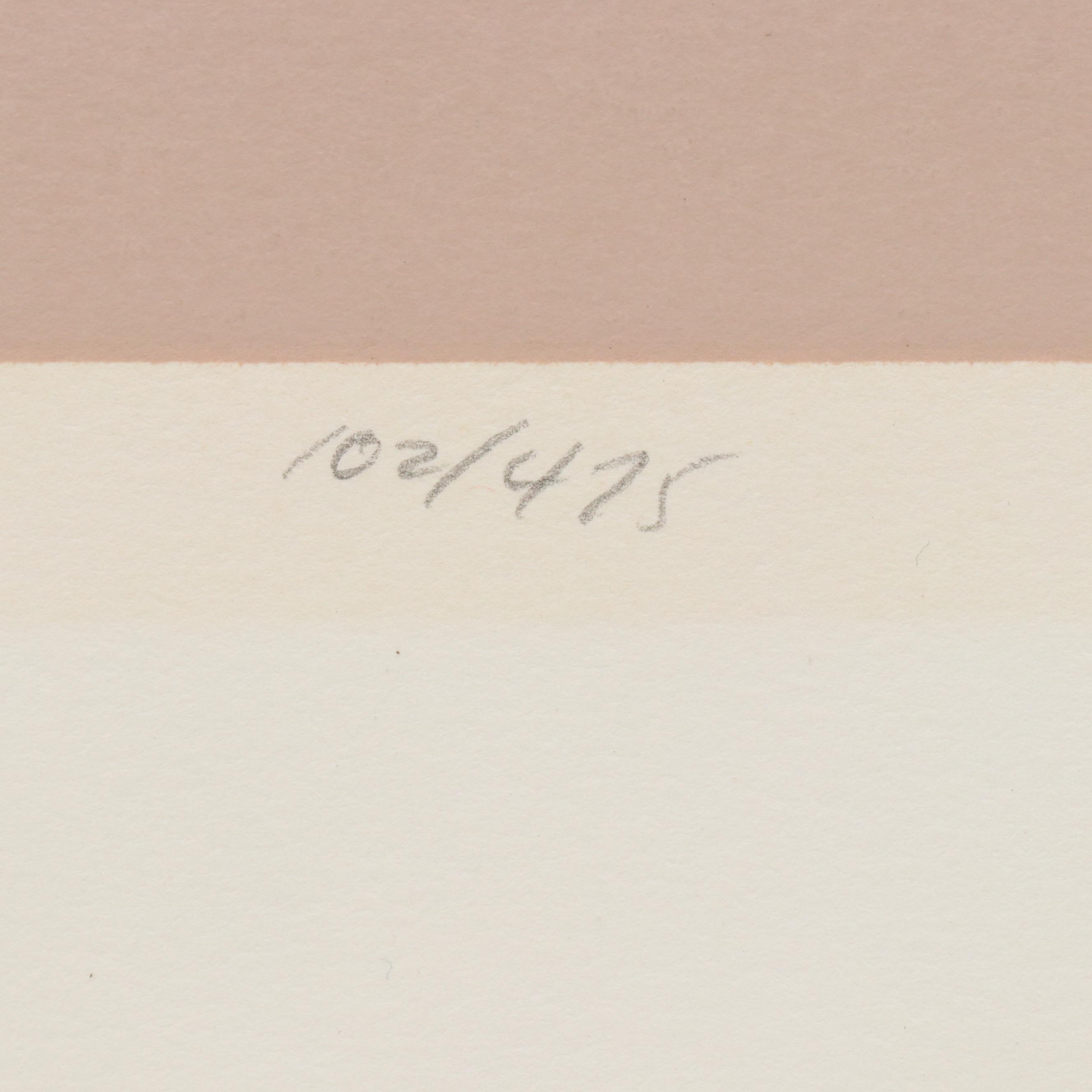 Serigraph of Running Horses "Wilds," 1985