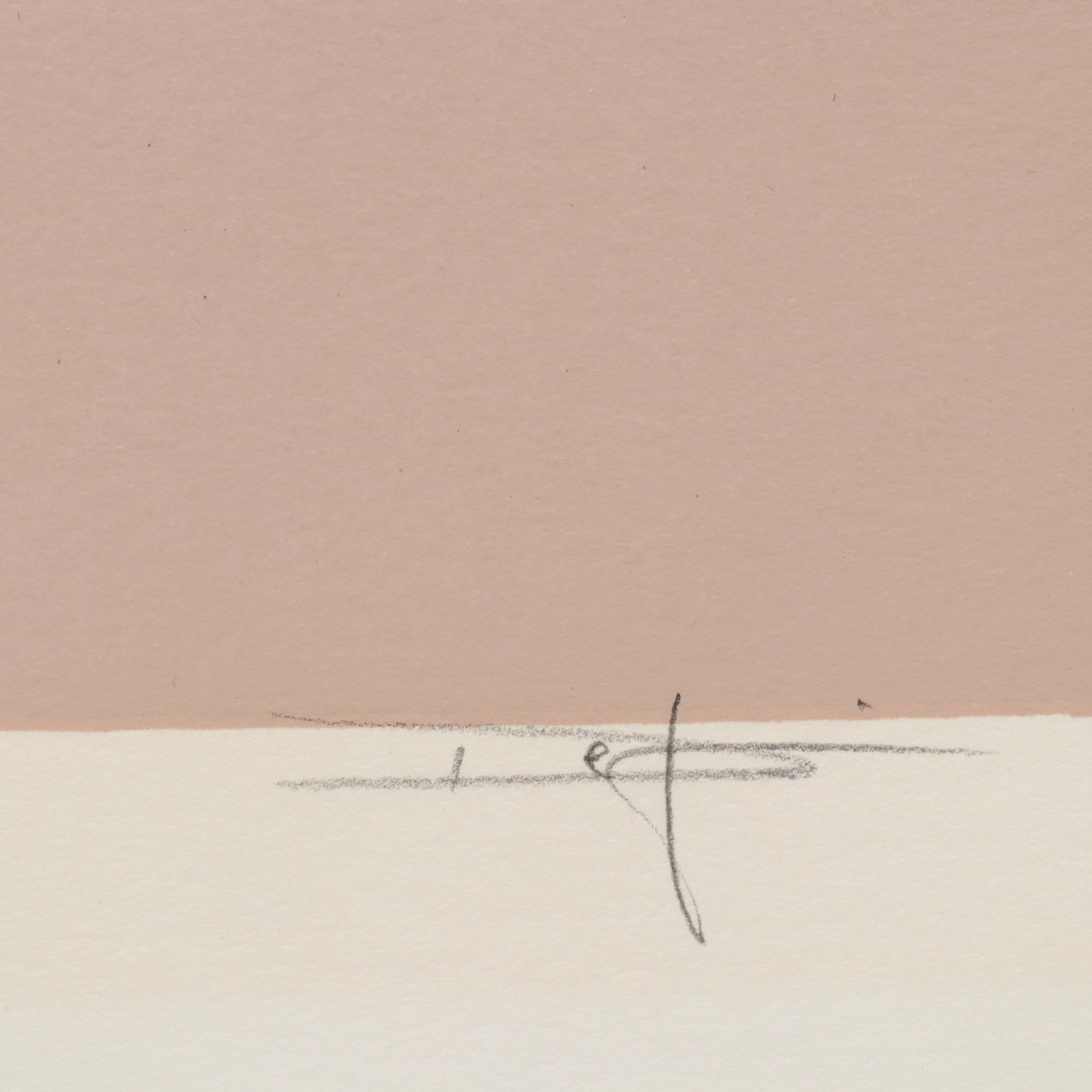 Serigraph of Running Horses "Wilds," 1985