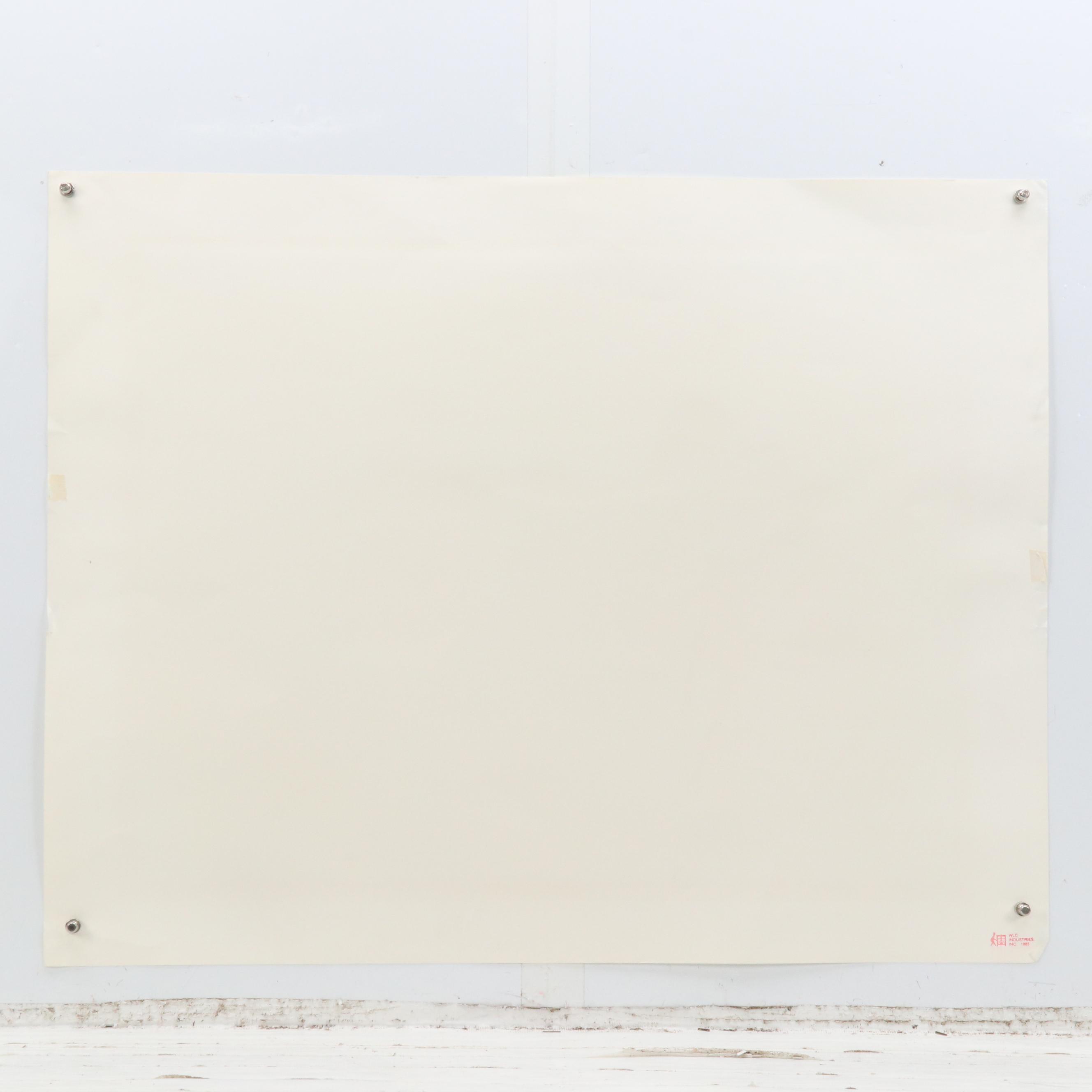 Serigraph of Running Horses "Wilds," 1985