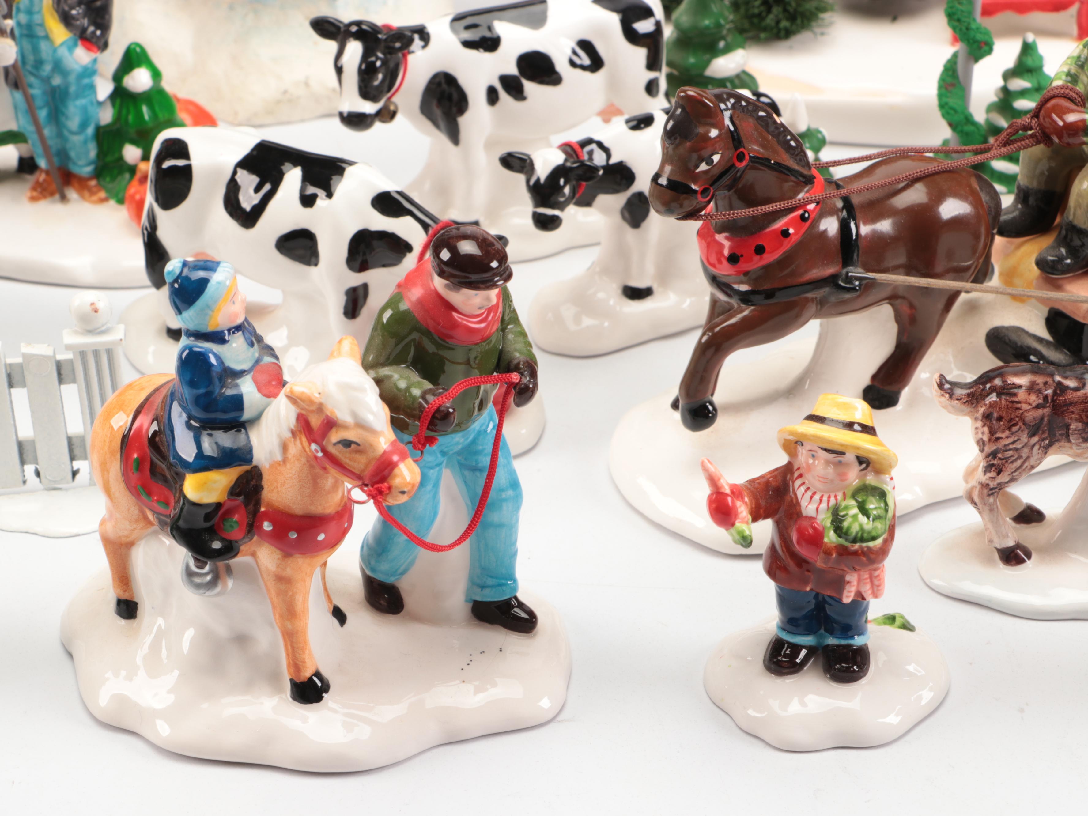 Department 56 "Christmas Barn Dance" and More Snow Village Decor