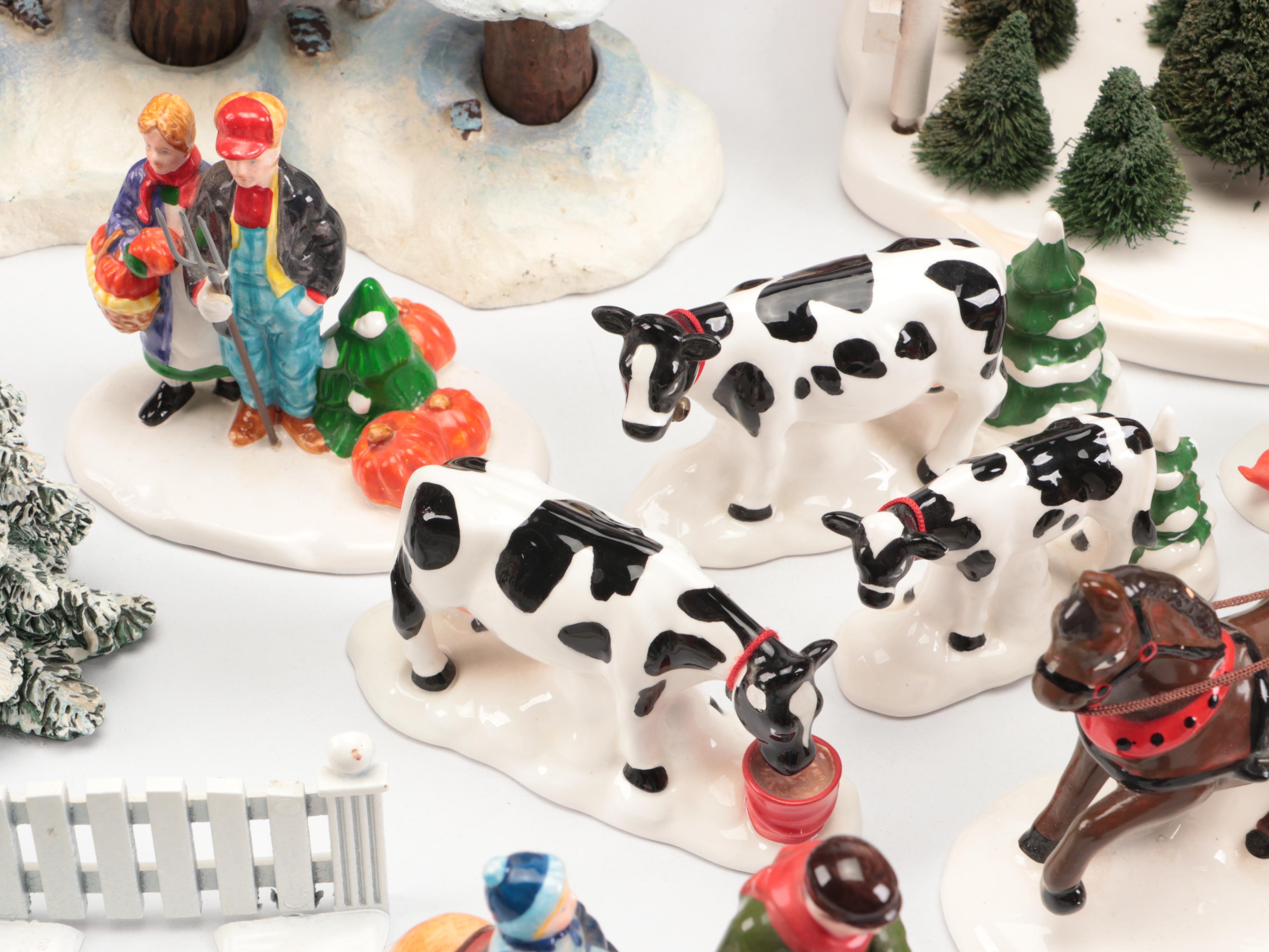 Department 56 "Christmas Barn Dance" and More Snow Village Decor