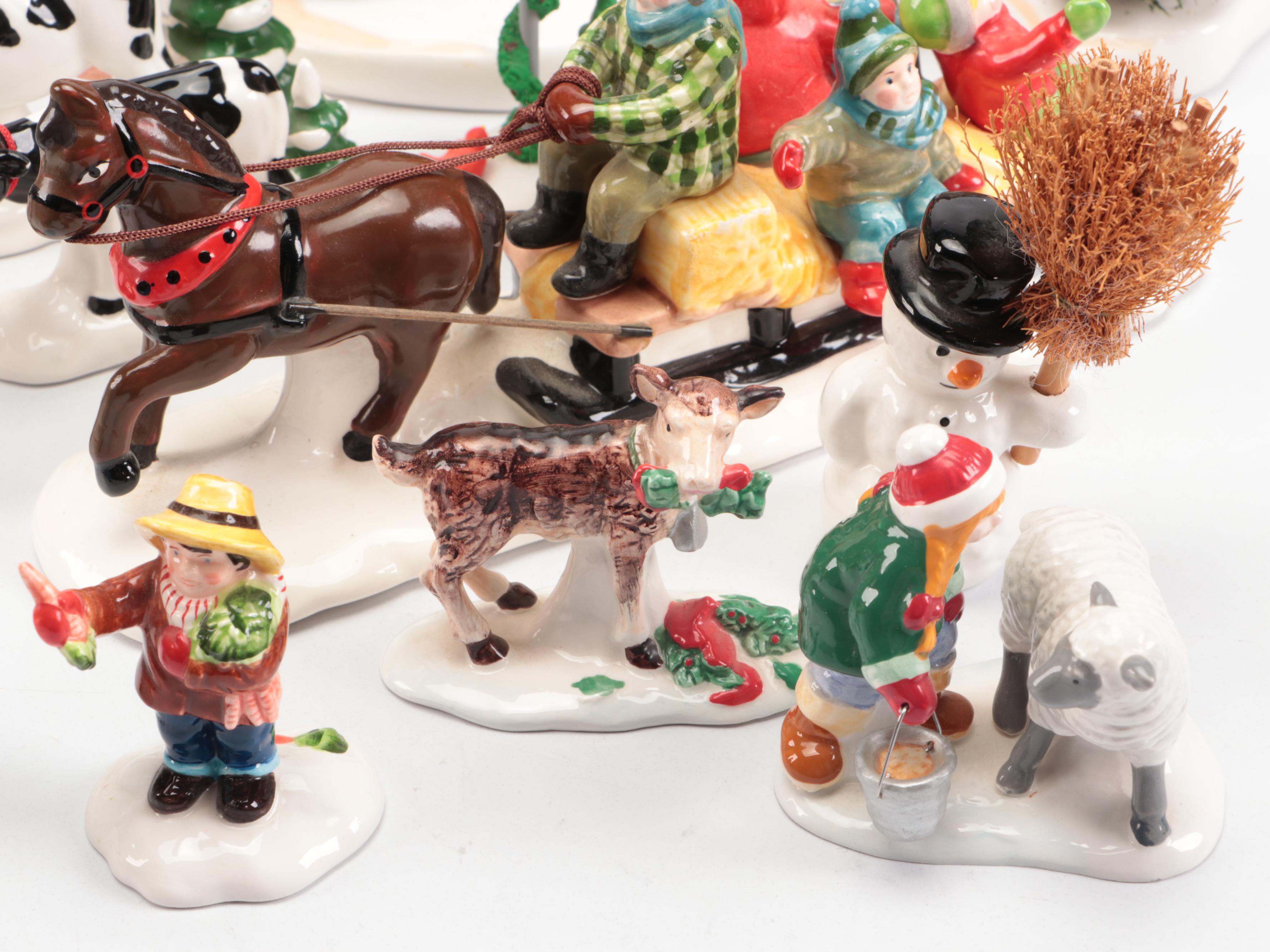 Department 56 "Christmas Barn Dance" and More Snow Village Decor