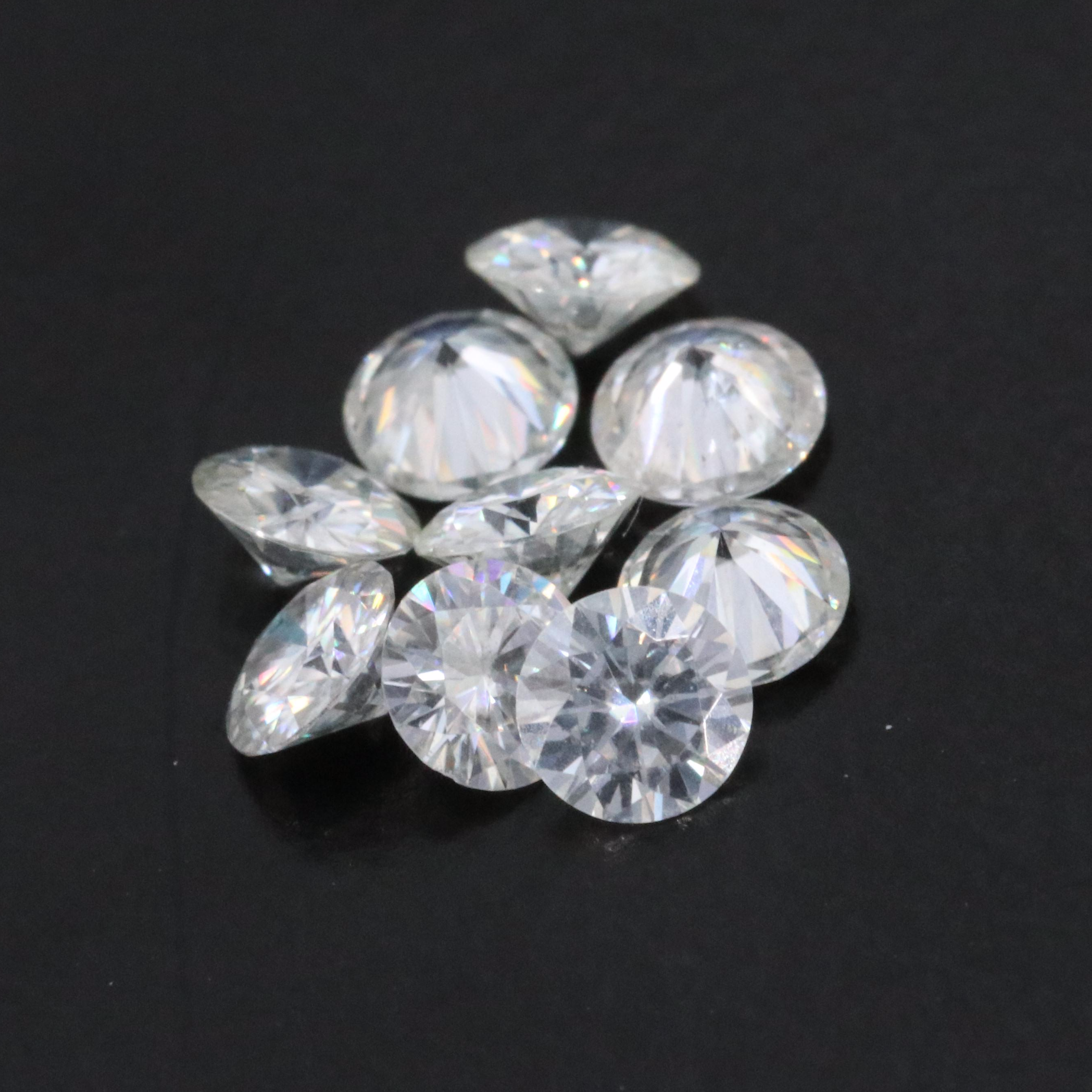 Loose 0.80 CTW Moissanite Lot