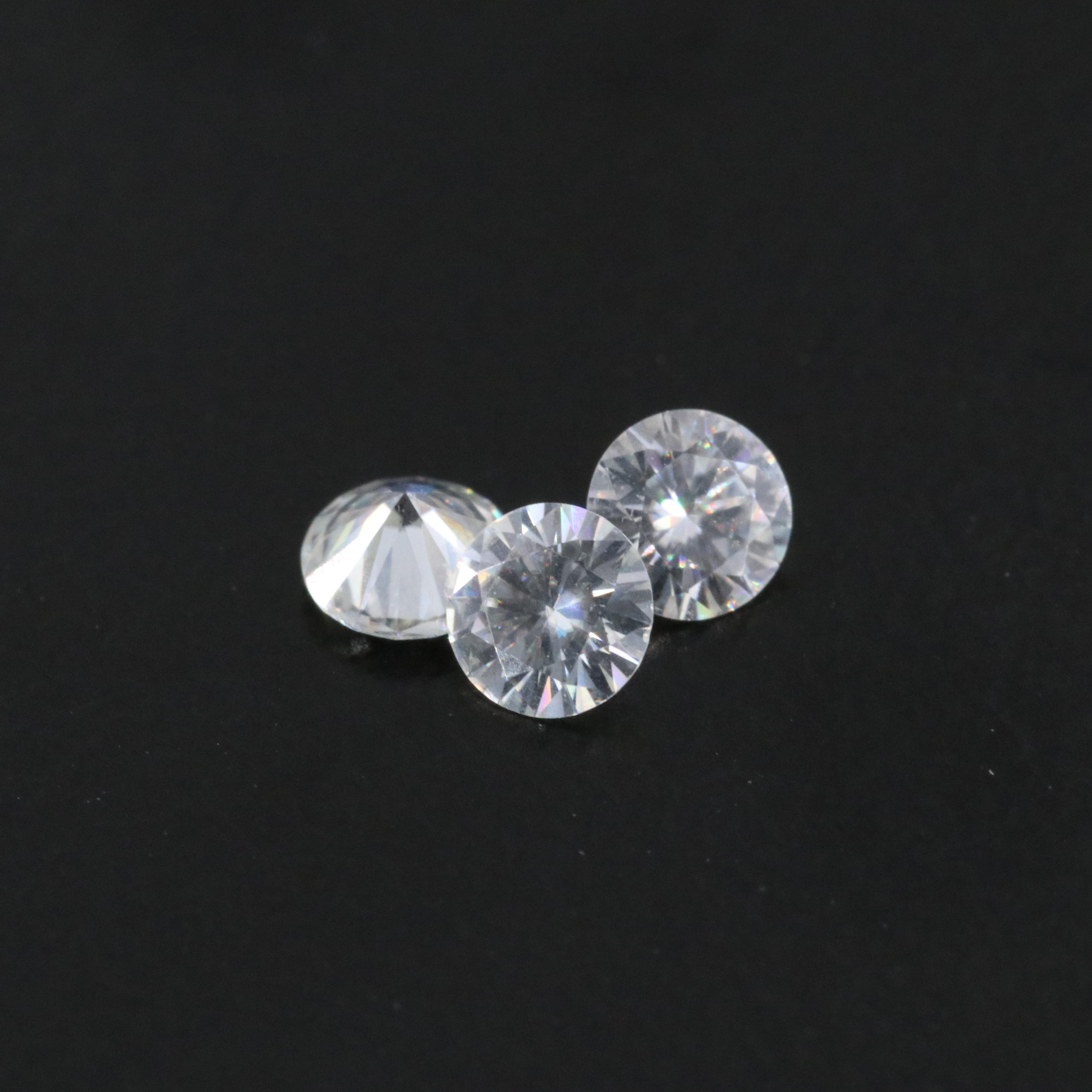 Loose 0.80 CTW Moissanite Lot