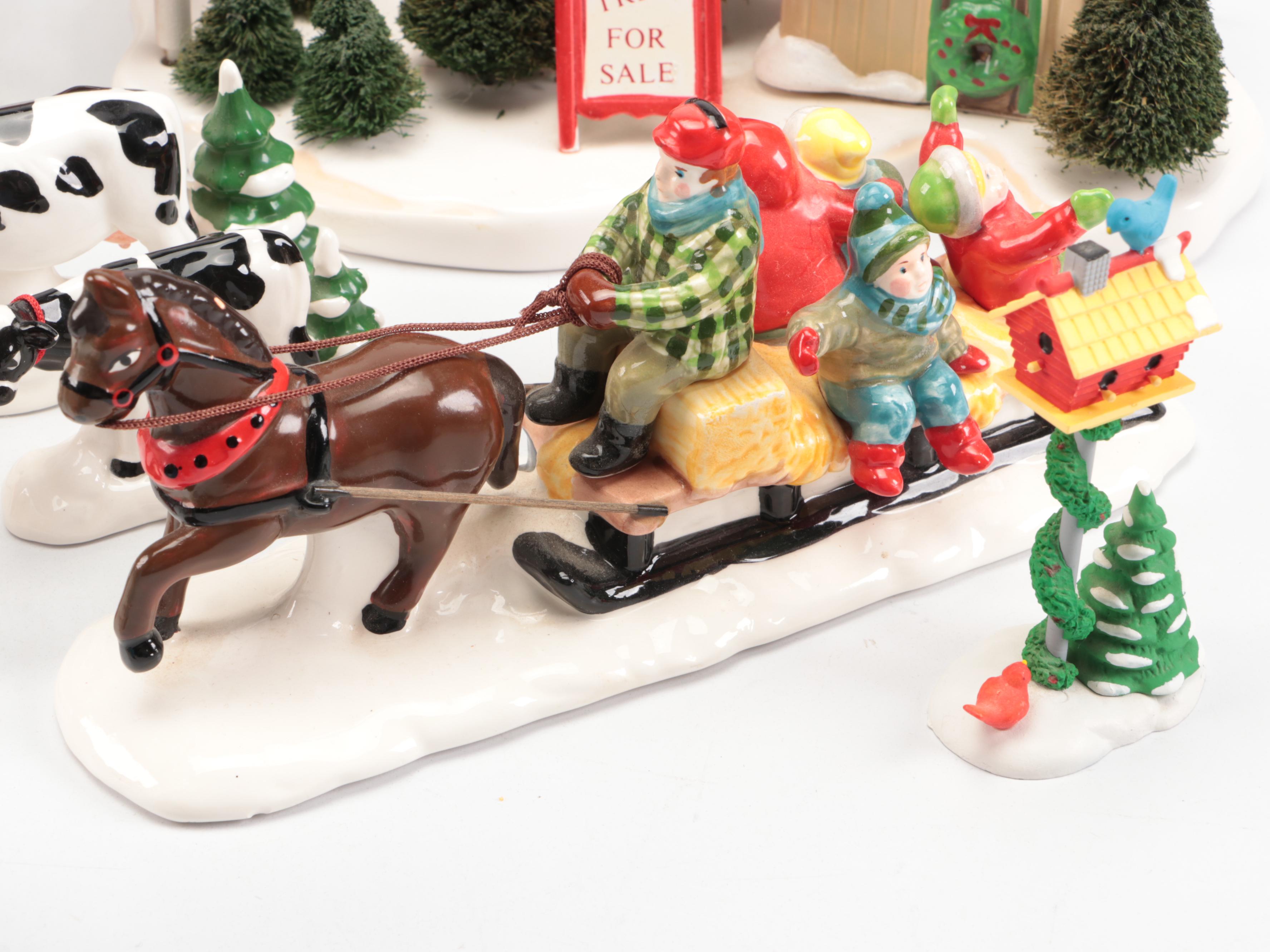 Department 56 "Christmas Barn Dance" and More Snow Village Decor