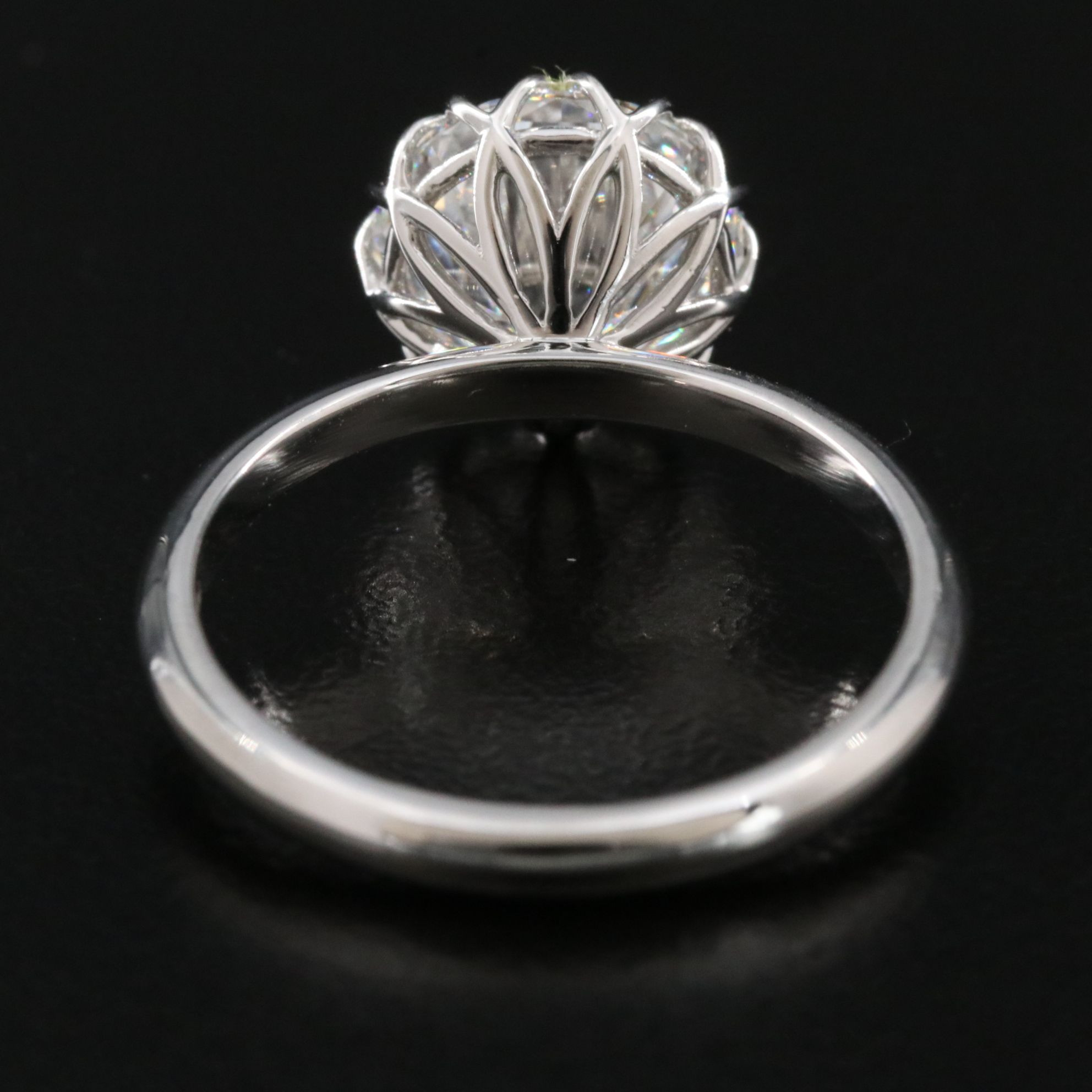 Platinum 3.10 CT Lab Grown Diamond Solitaire Ring with IGI Report