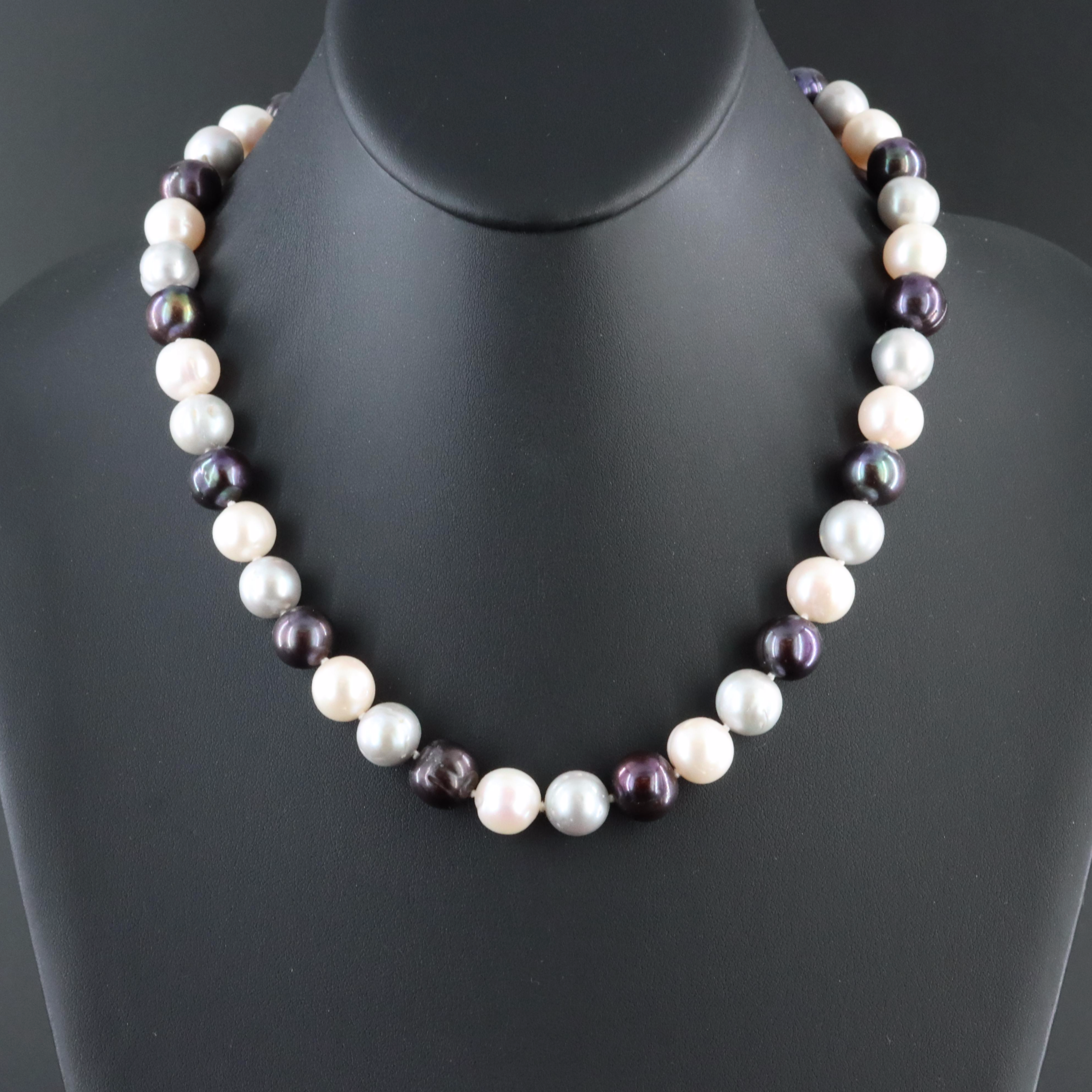 Pearl Necklace with 14K Clasp