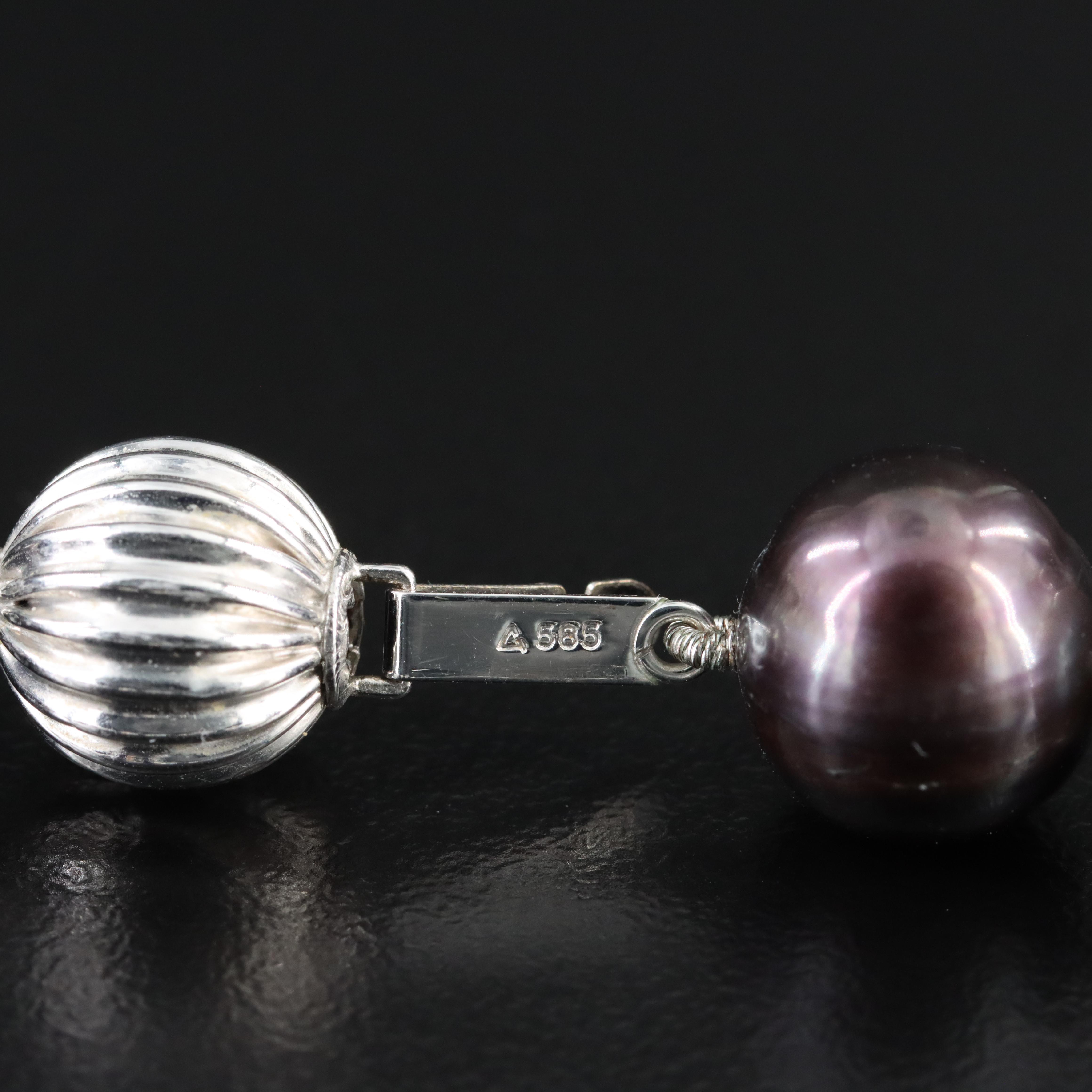 Pearl Necklace with 14K Clasp