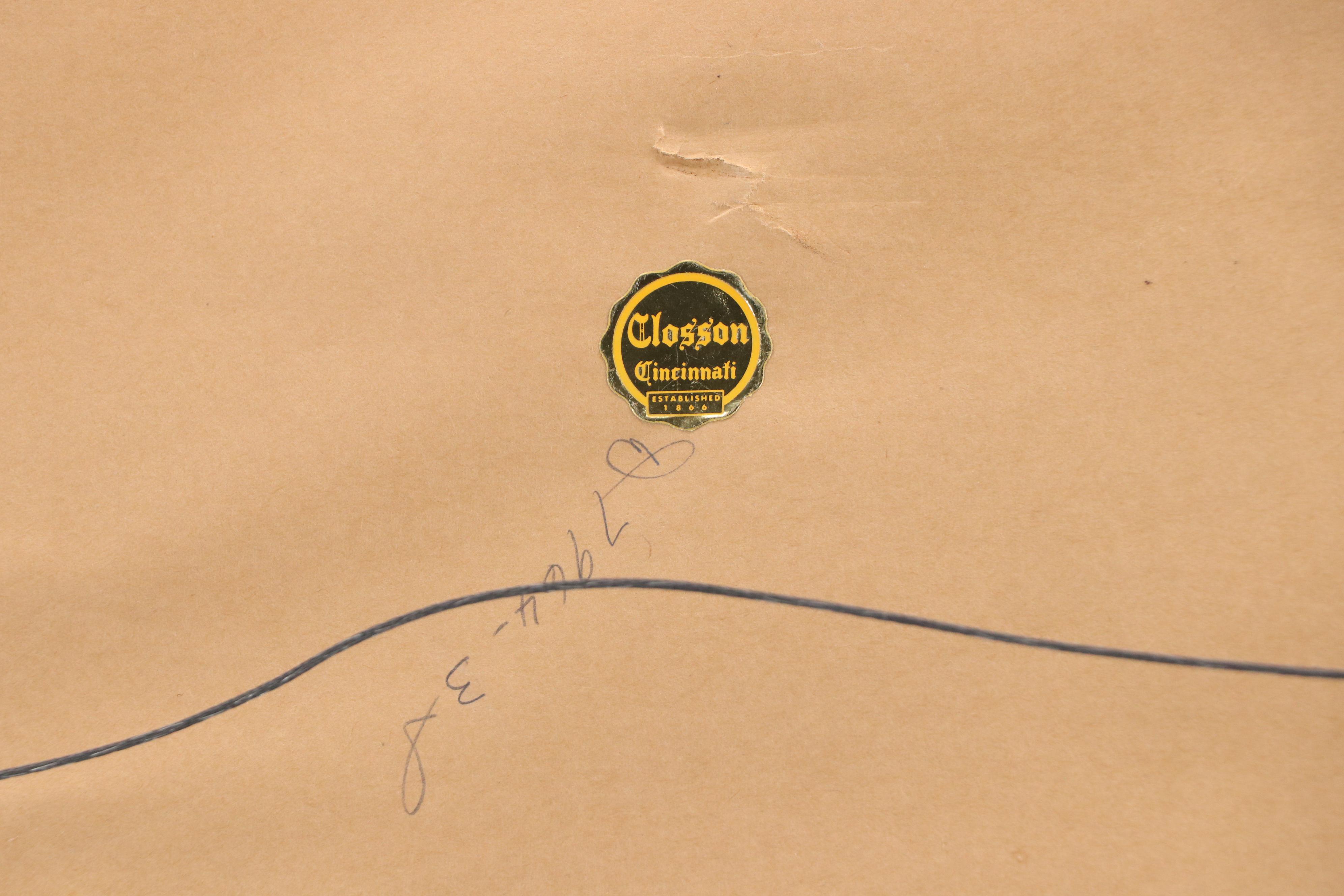 Family Portrait Oil Painting, Circa 1950