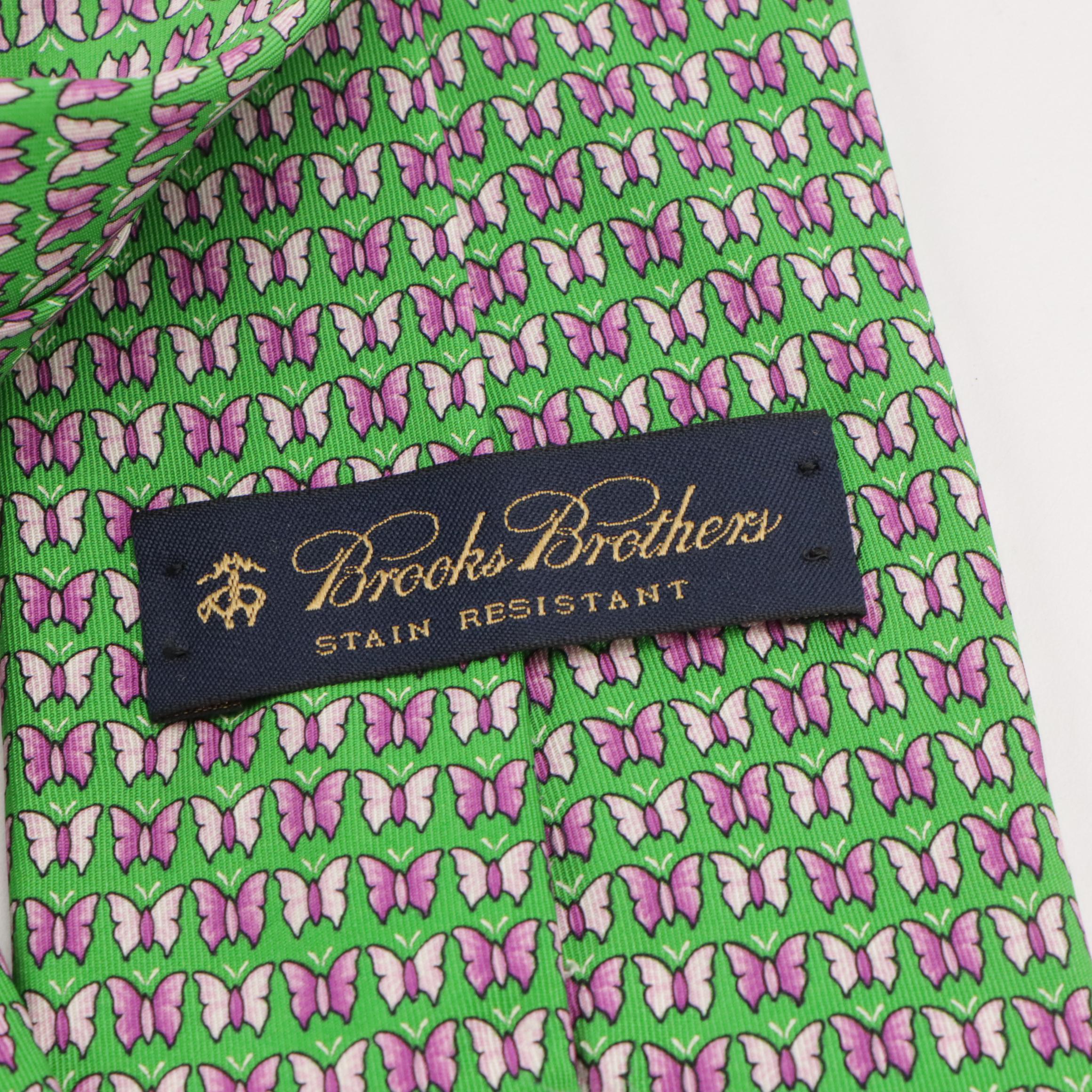 Men's Silk Printed Neckties from Banana Republic and Brooks Brothers