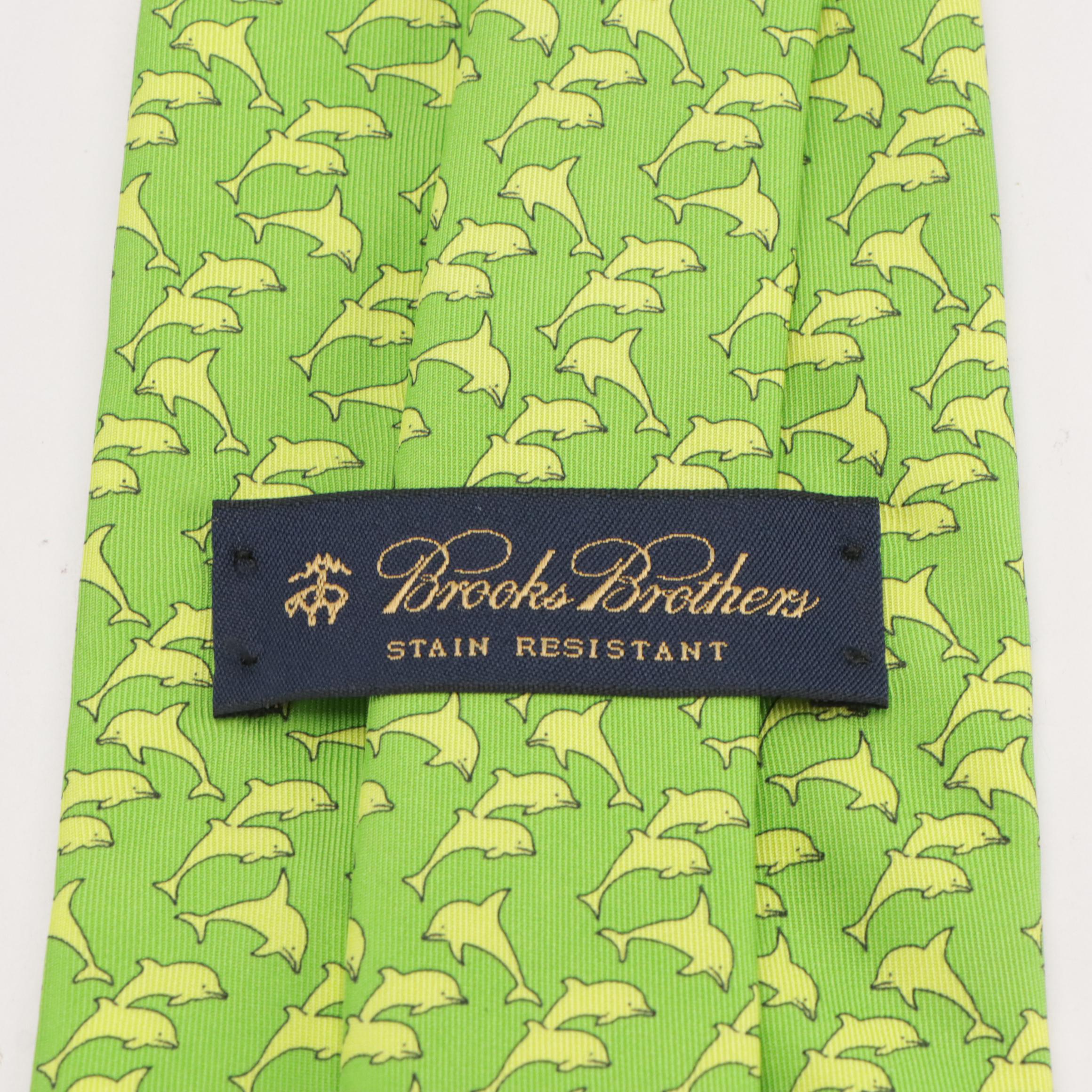 Men's Silk Printed Neckties from Banana Republic and Brooks Brothers