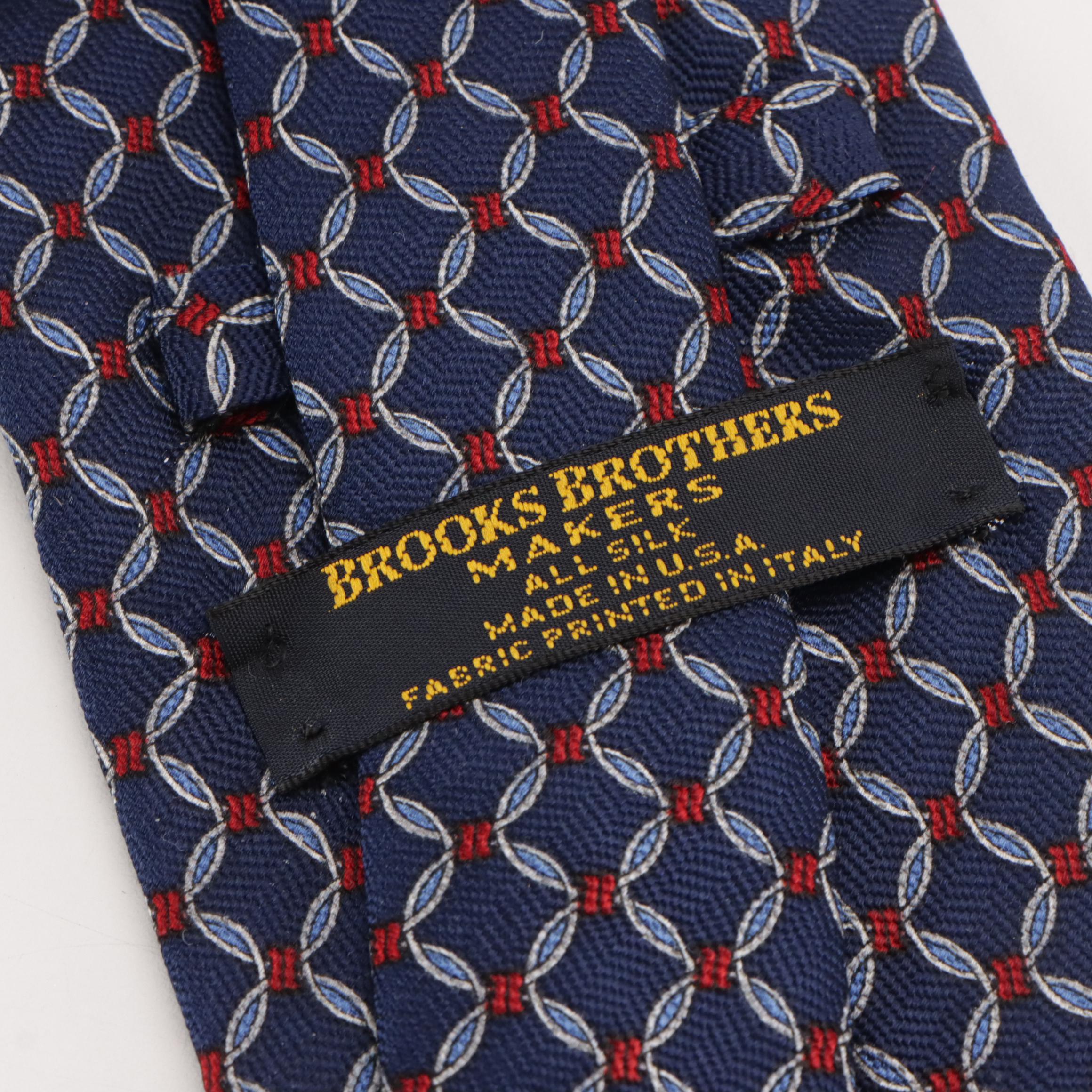 Men's Silk Printed Neckties from Banana Republic and Brooks Brothers