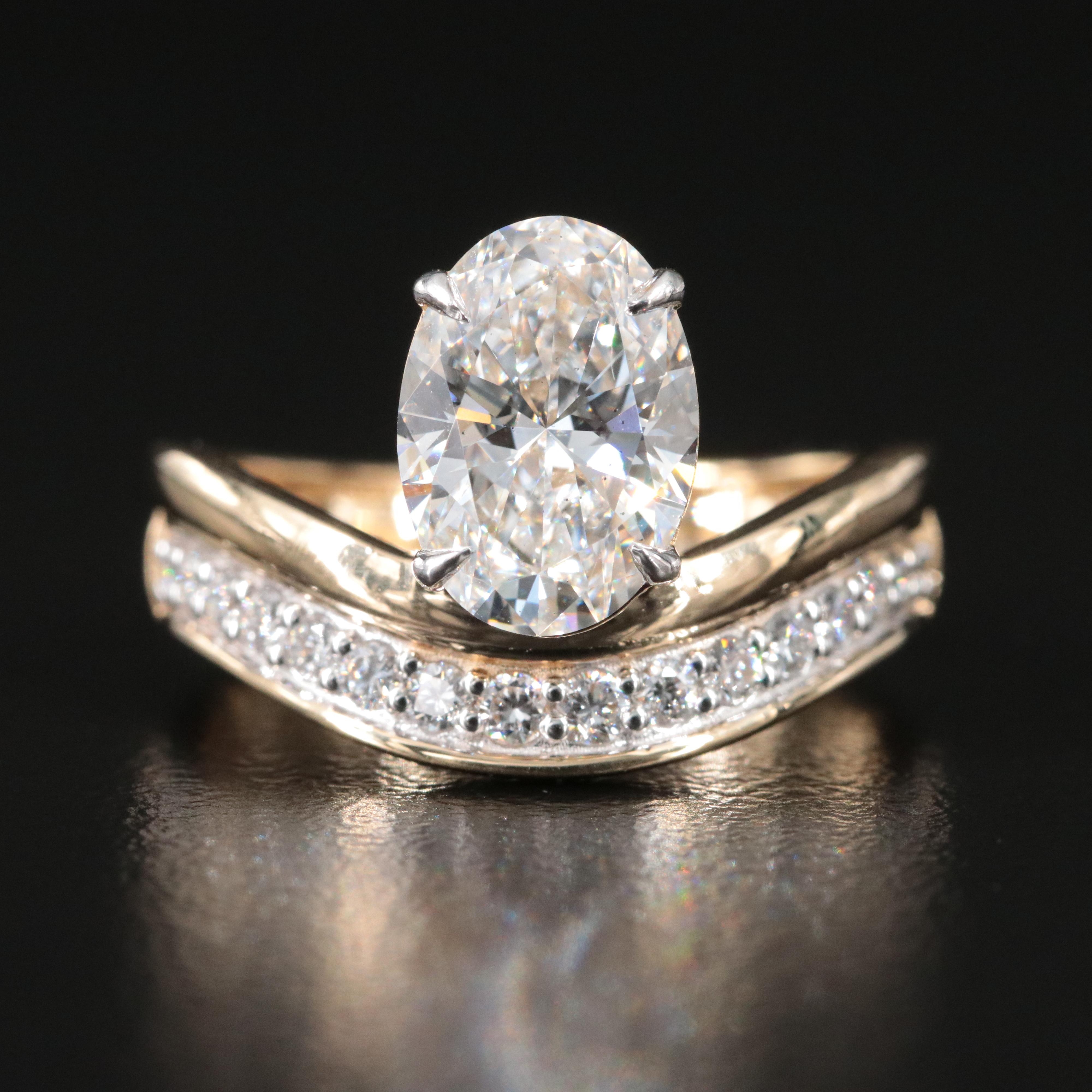 14K 2.29 CTW Lab Grown Diamond Ring with IGI Report