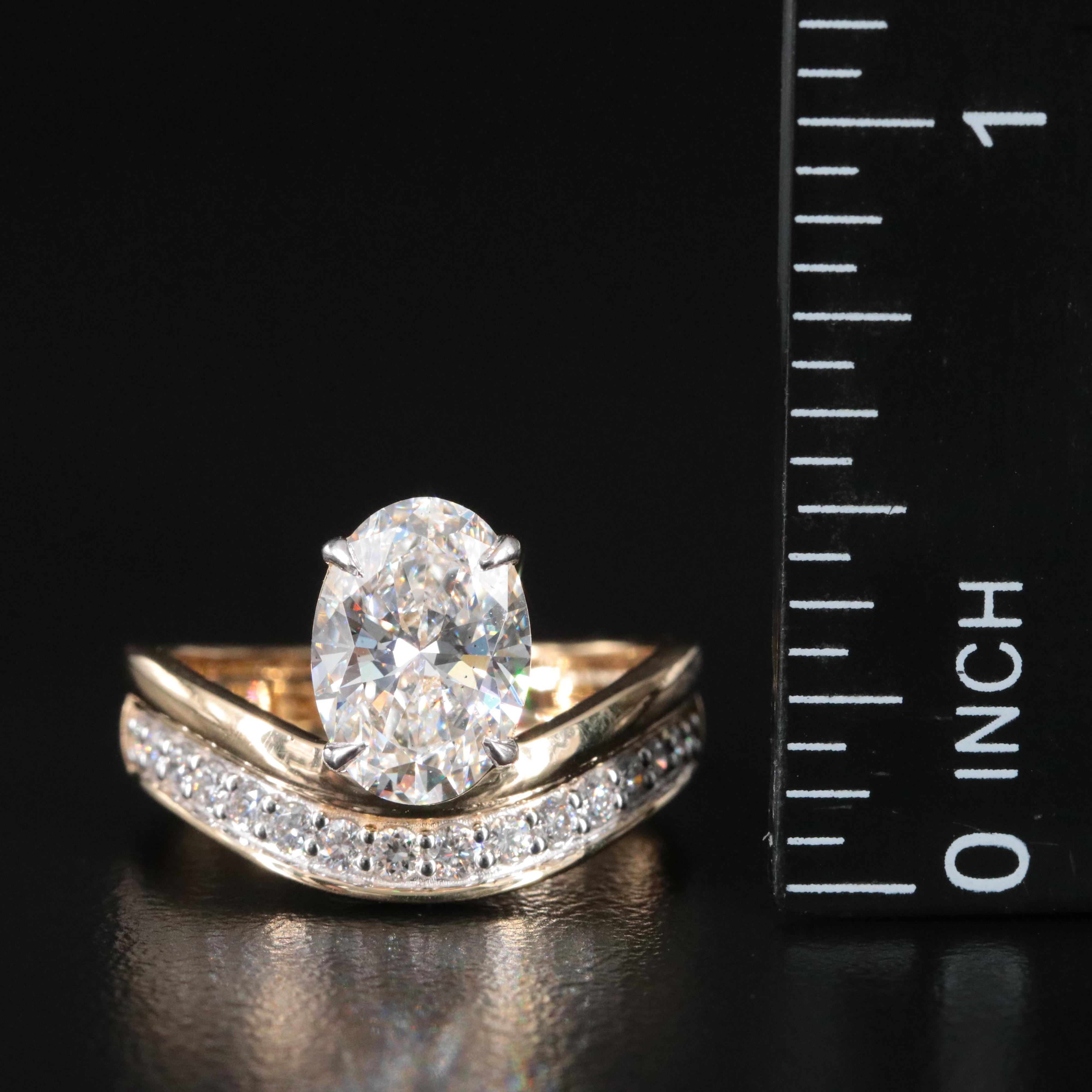 14K 2.29 CTW Lab Grown Diamond Ring with IGI Report