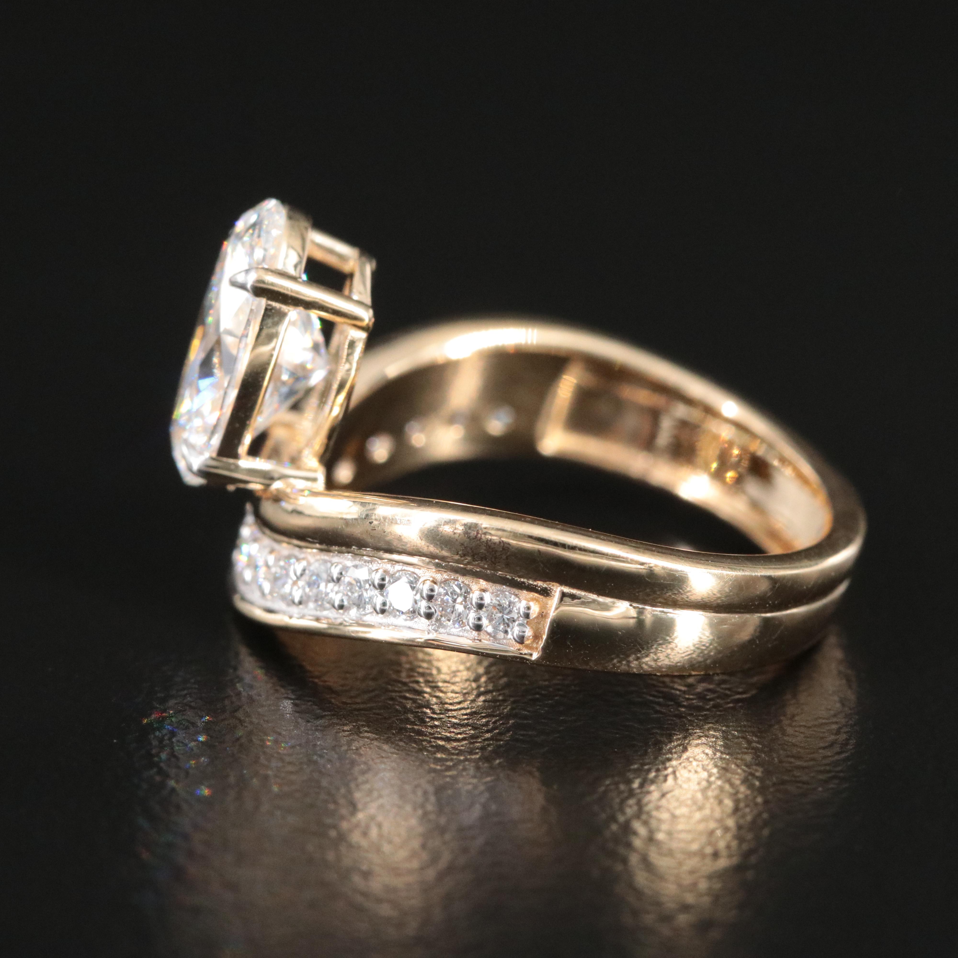 14K 2.29 CTW Lab Grown Diamond Ring with IGI Report