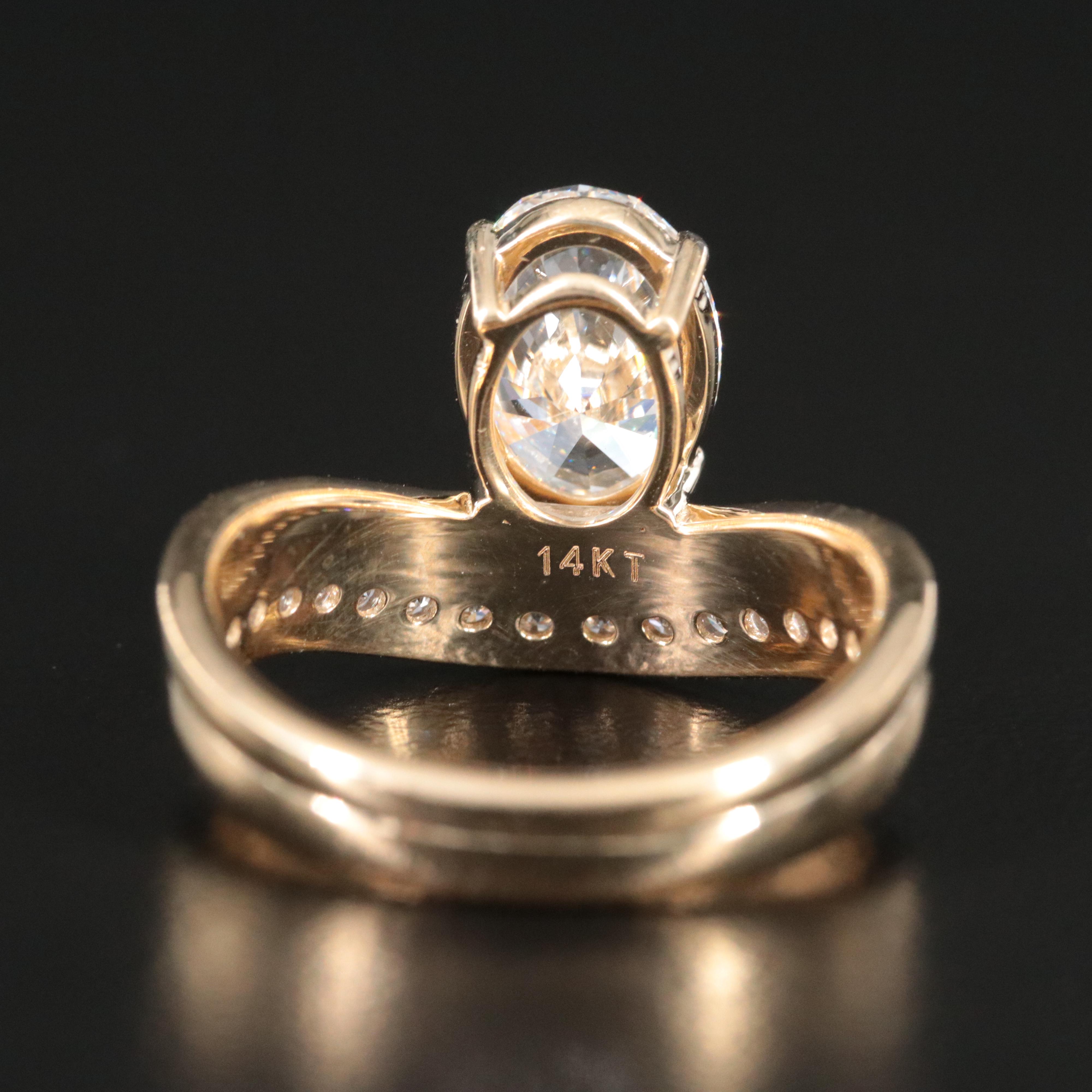 14K 2.29 CTW Lab Grown Diamond Ring with IGI Report