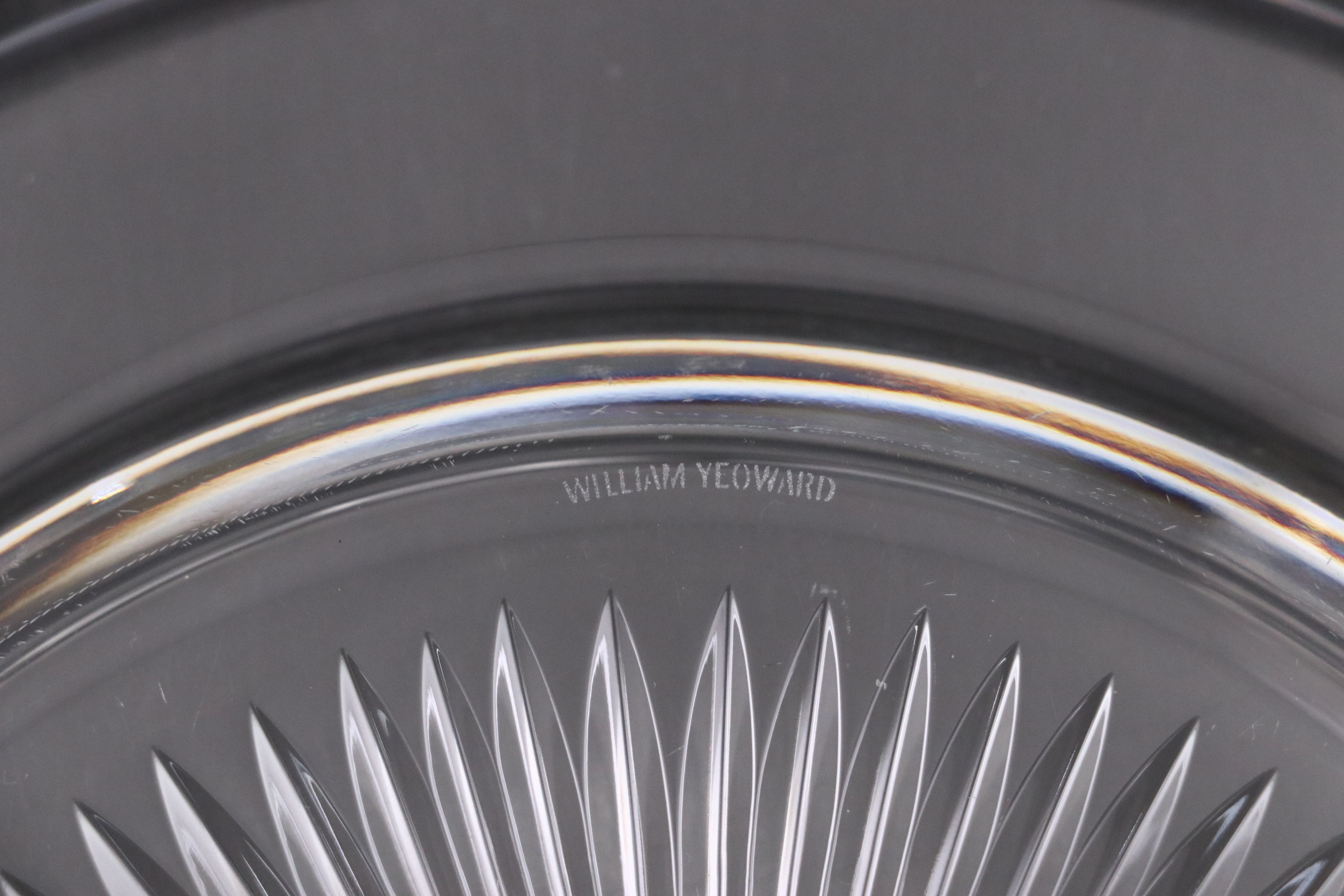 William Yeoward "Bunty" Crystal Plates