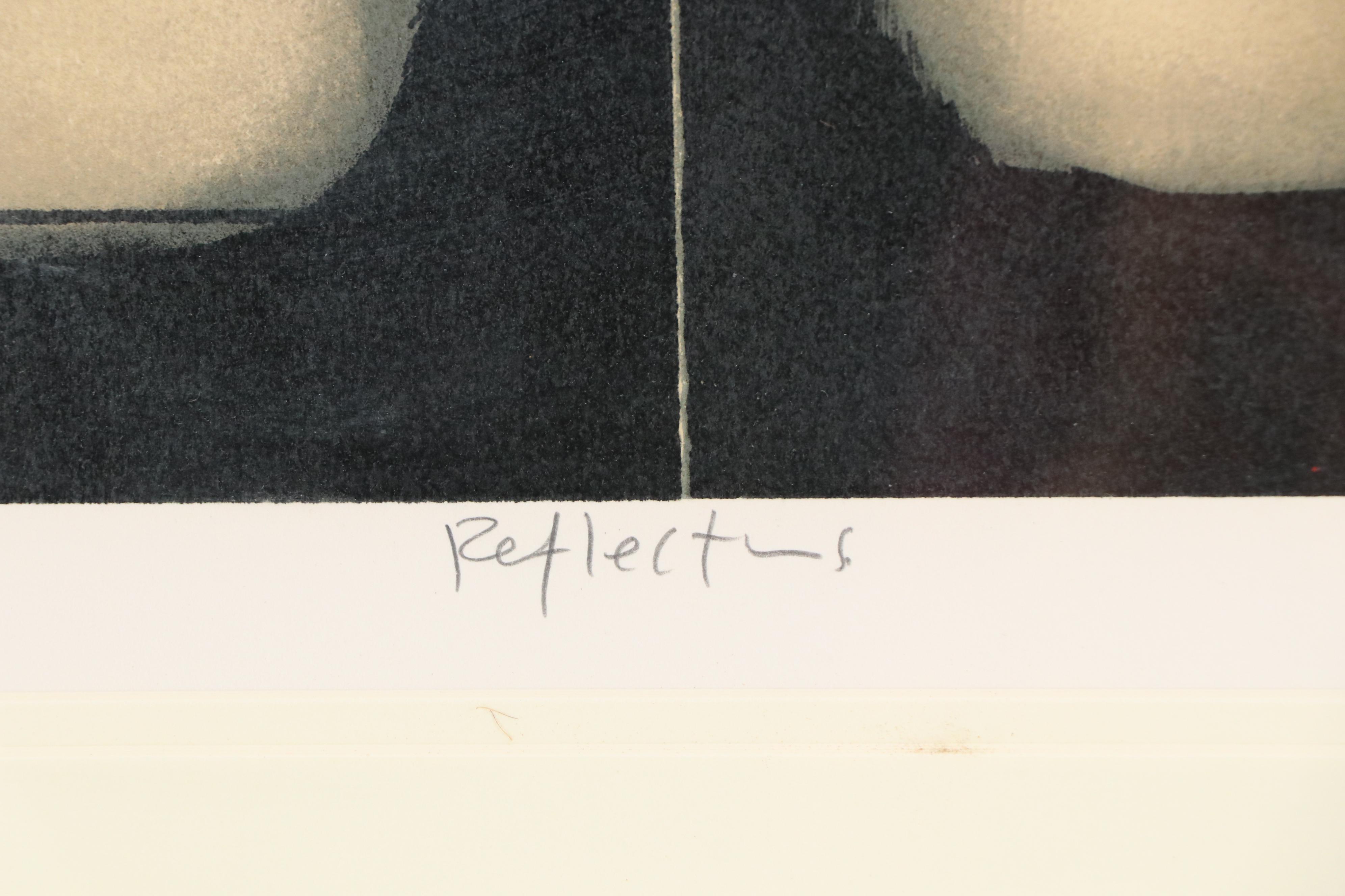 Paul Chelko Lithograph "Reflections," Circa 1980