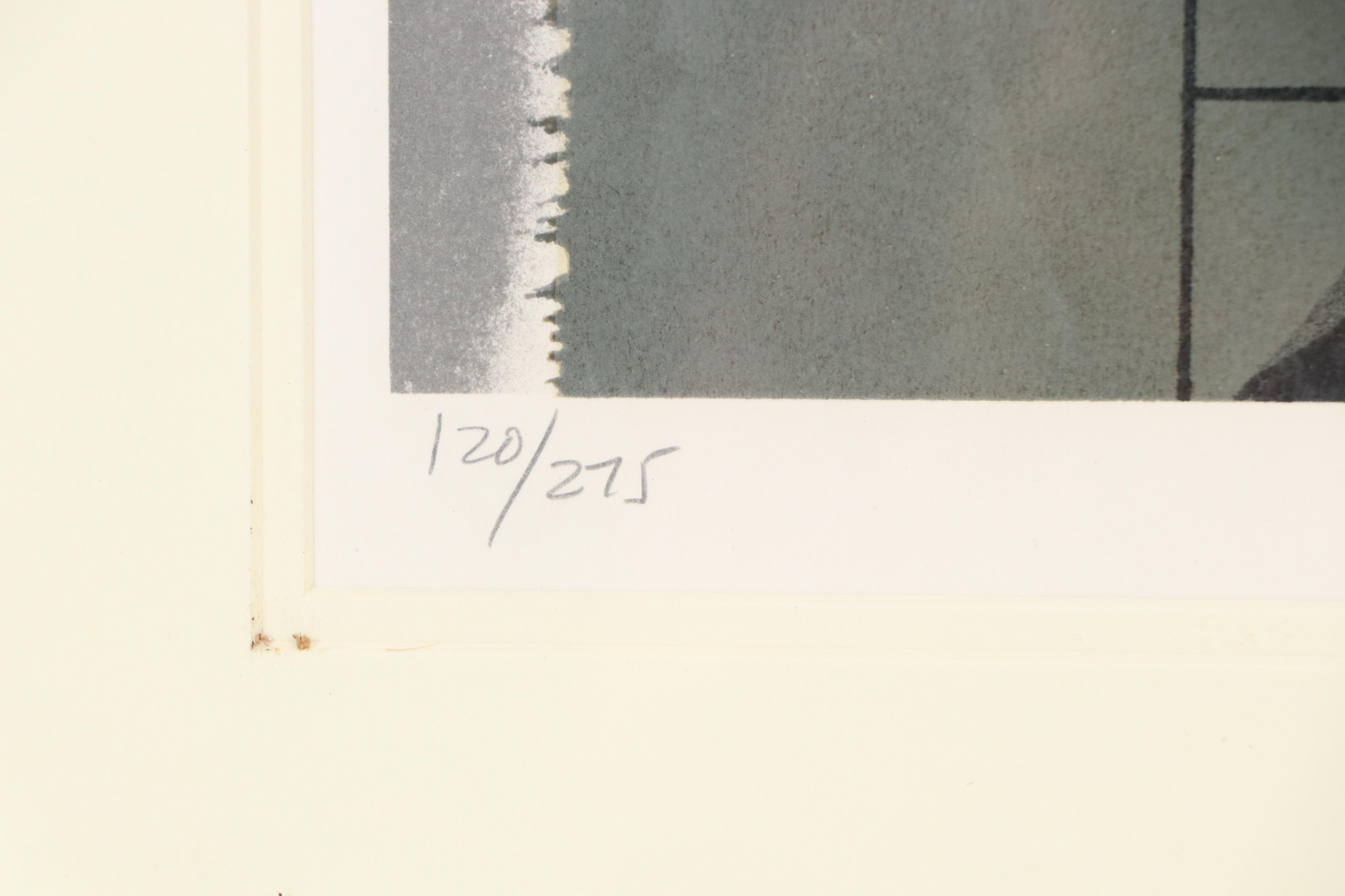 Paul Chelko Lithograph "Reflections," Circa 1980