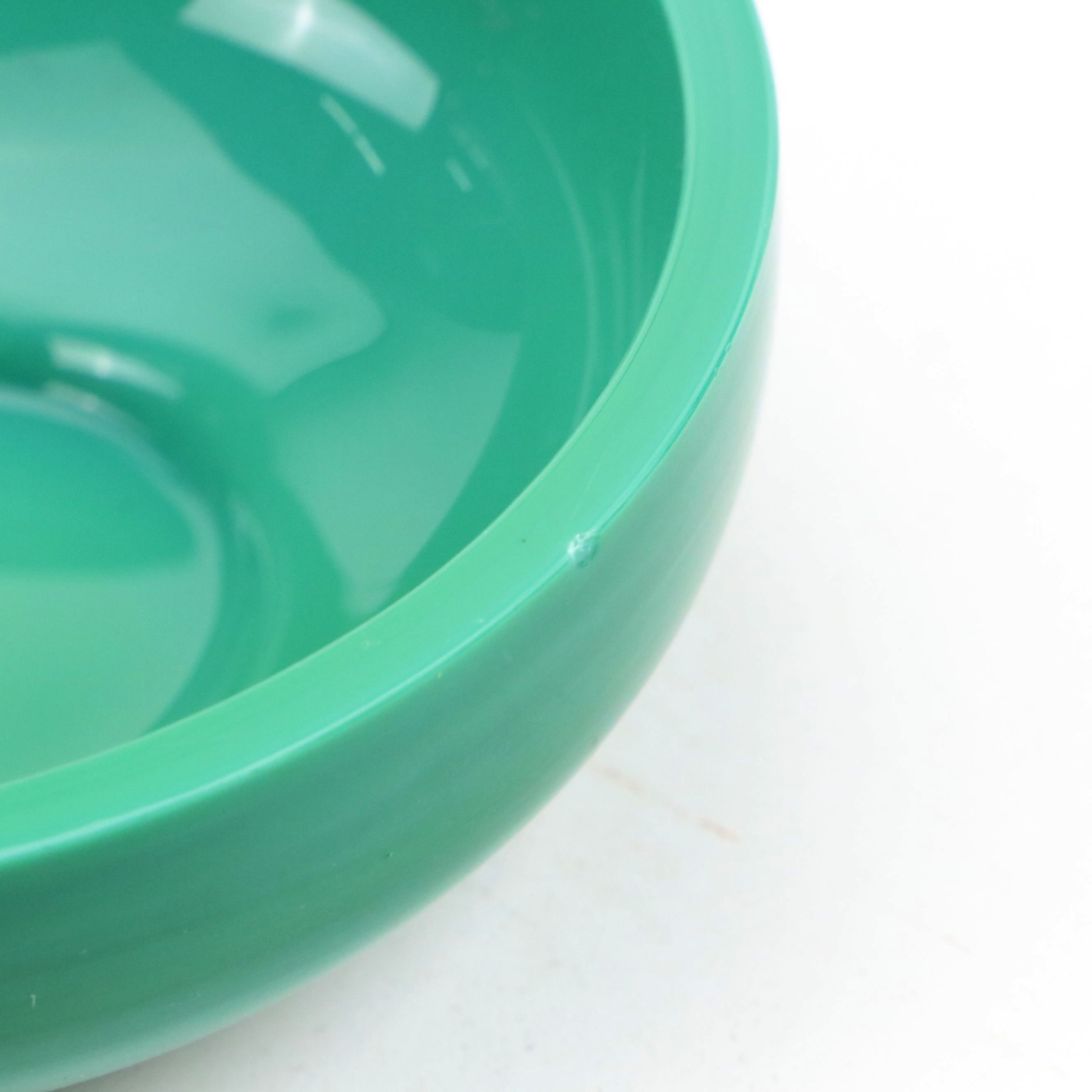 Bohemian Art Deco Desna Malachite Glass Vase with Malachite Glass Box