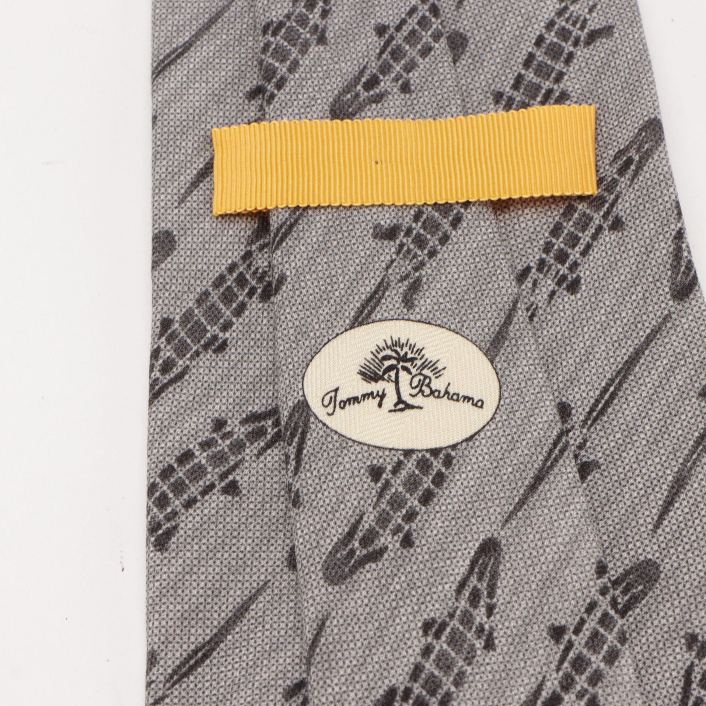 Men's Tommy Bahama Summer Themed Silk Neckties and Other Printed Neckties